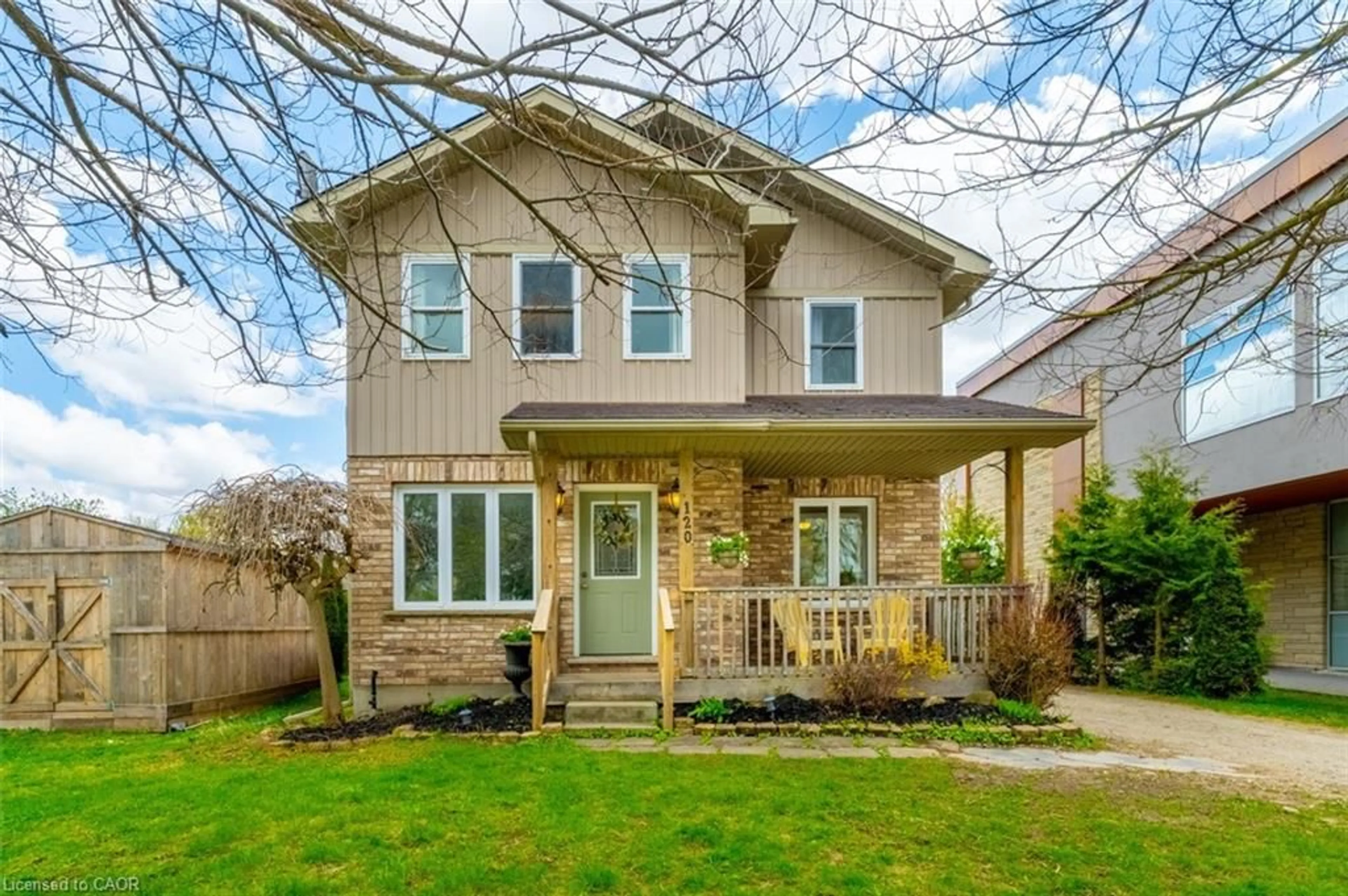 Home with vinyl exterior material, street for 120 Charles St, Arthur Ontario N0G 1A0