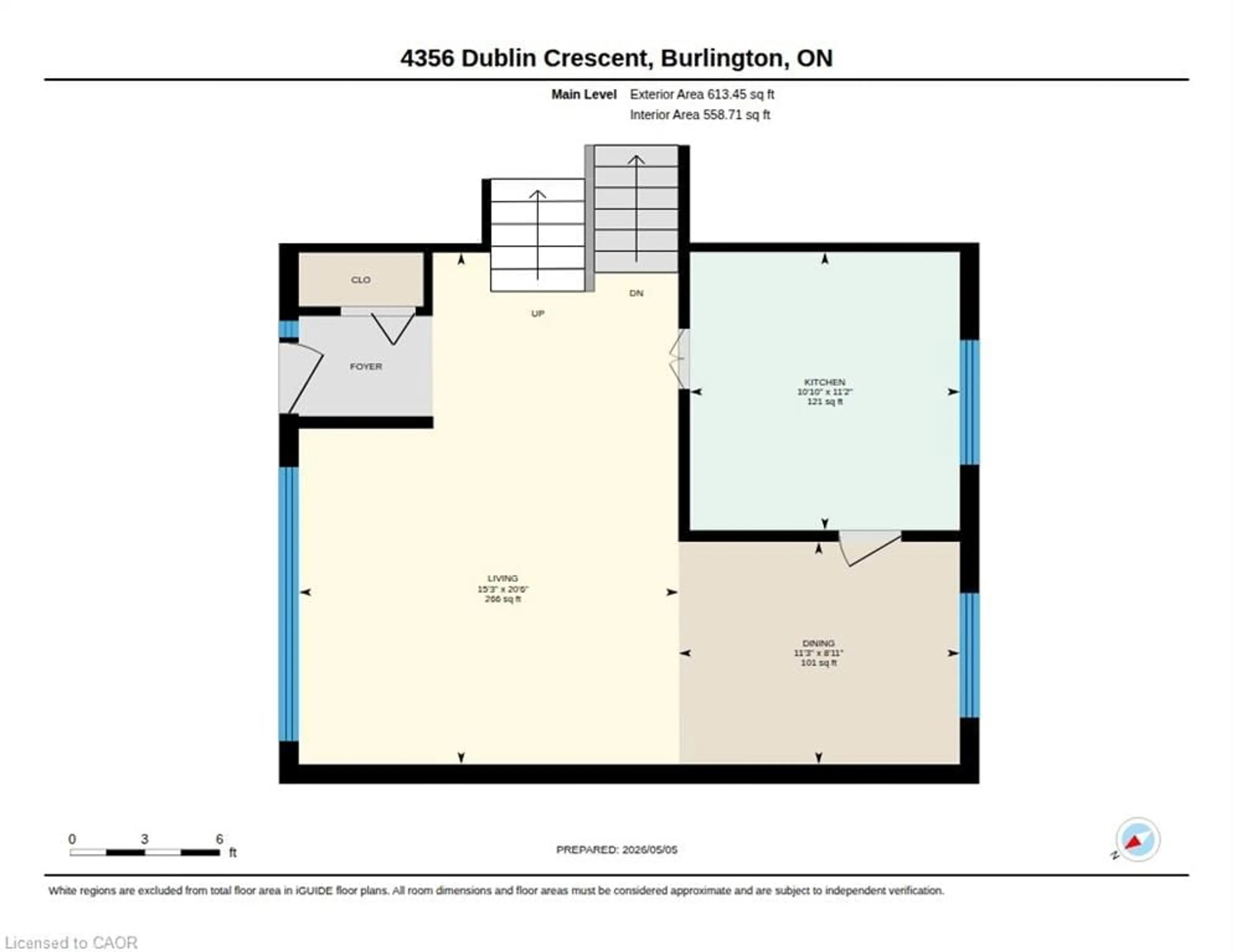 Floor plan for 4356 Dublin Cres, Burlington Ontario L7L 2S5