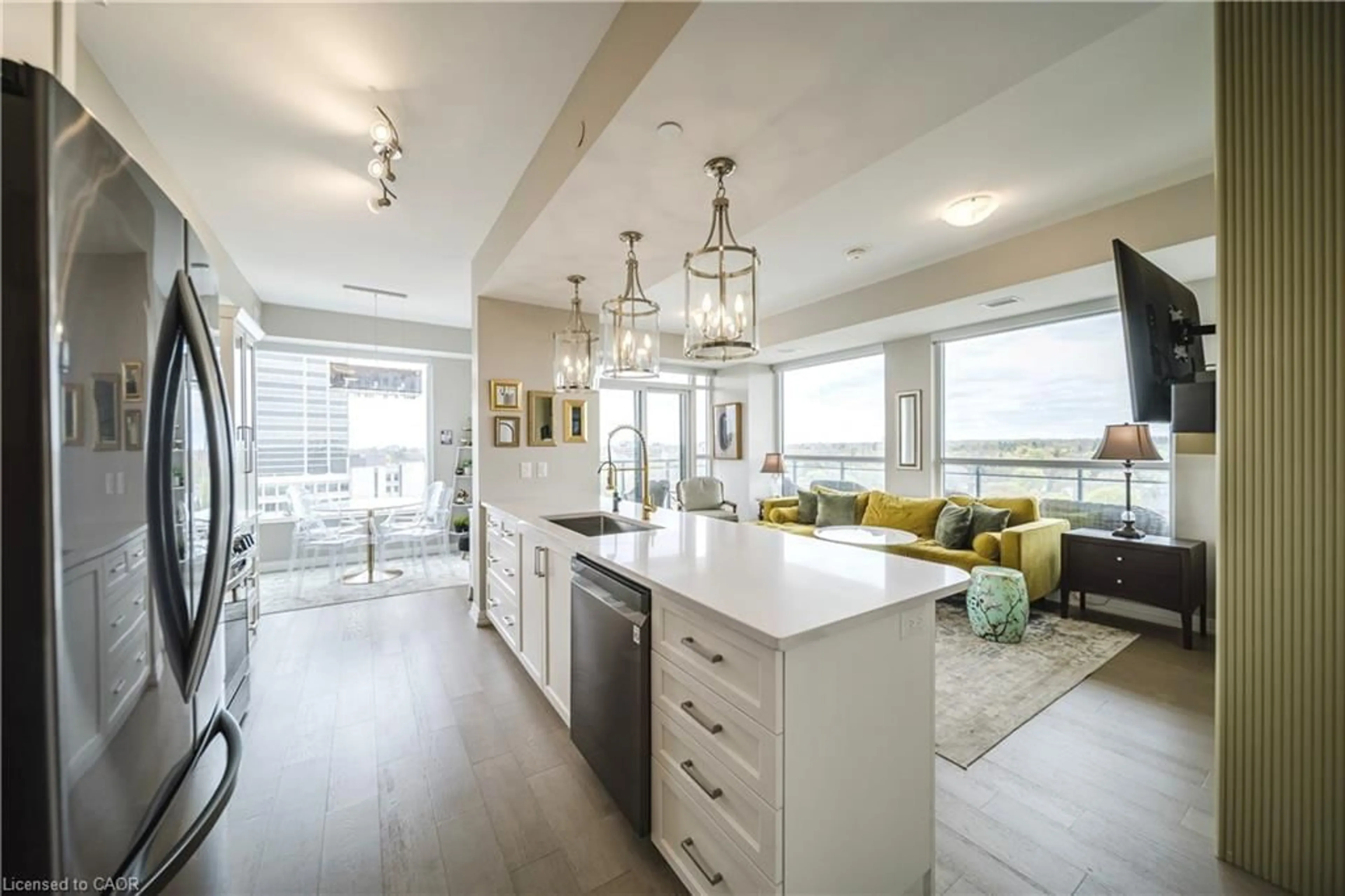 Open concept kitchen, unknown for 155 Caroline St #1009, Waterloo Ontario N2L 0J8