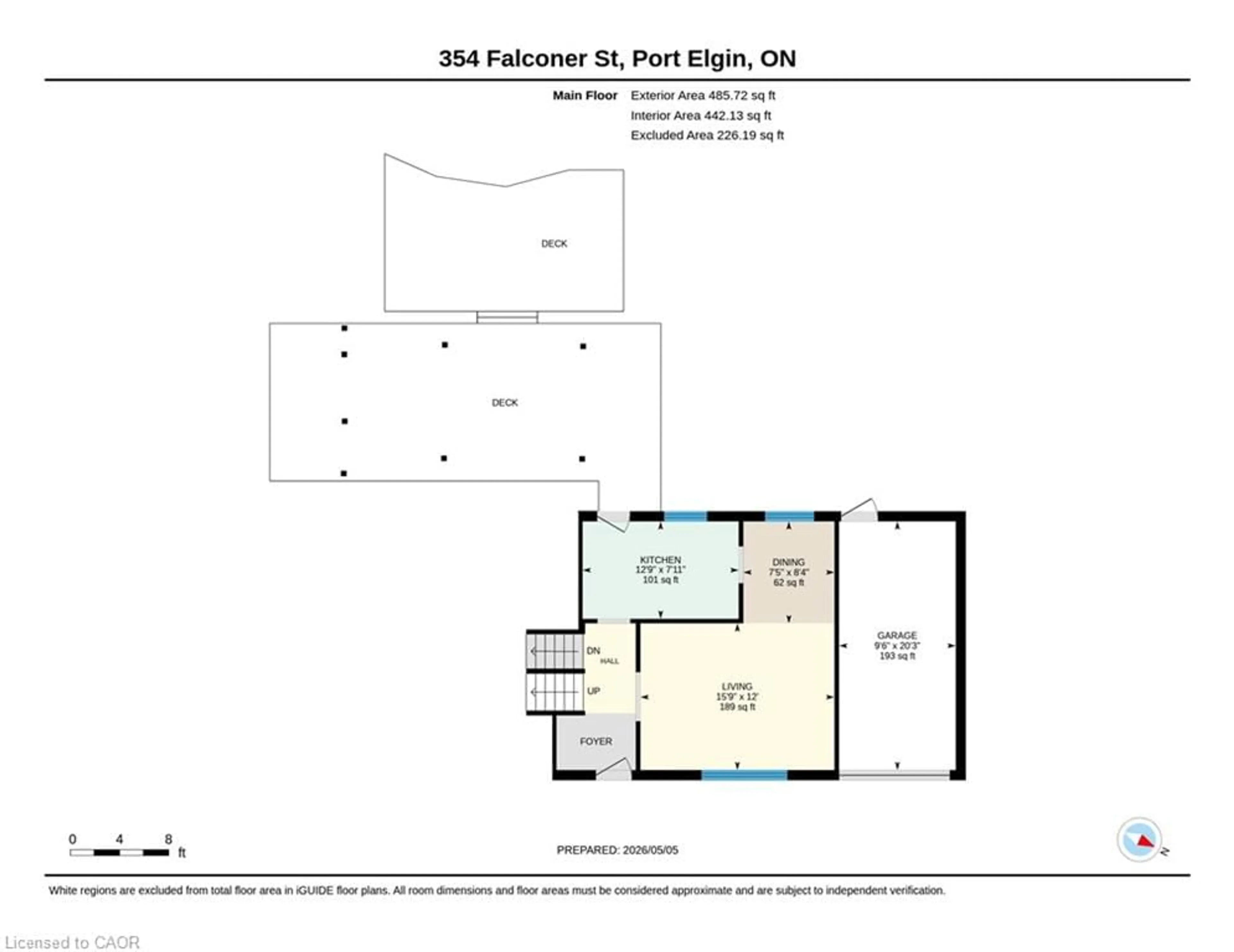 Floor plan for 354 Falconer St, Saugeen Shores Ontario N0H 2C2
