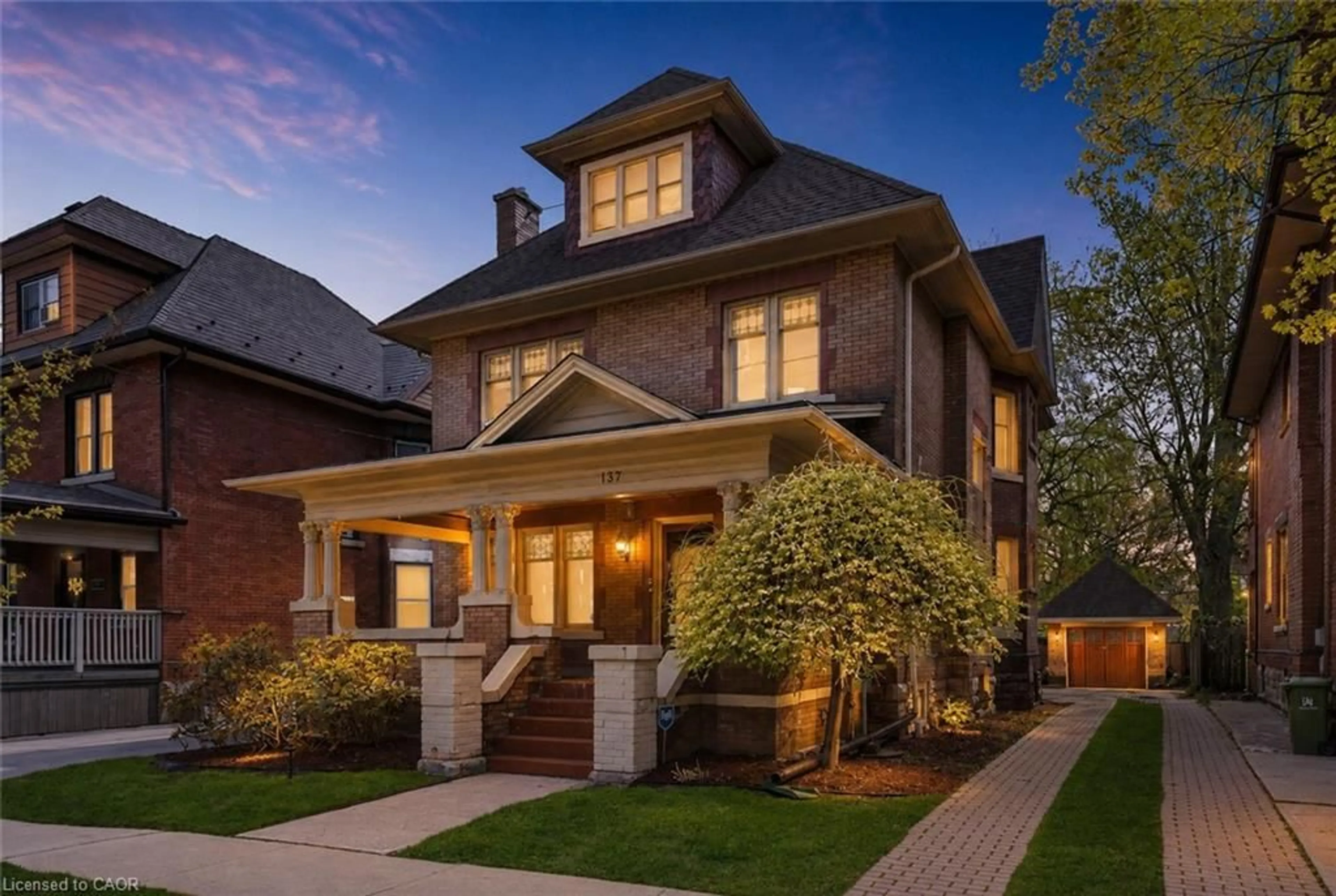 Home with brick exterior material, street for 137 Sherman Ave, Hamilton Ontario L8M 2R1