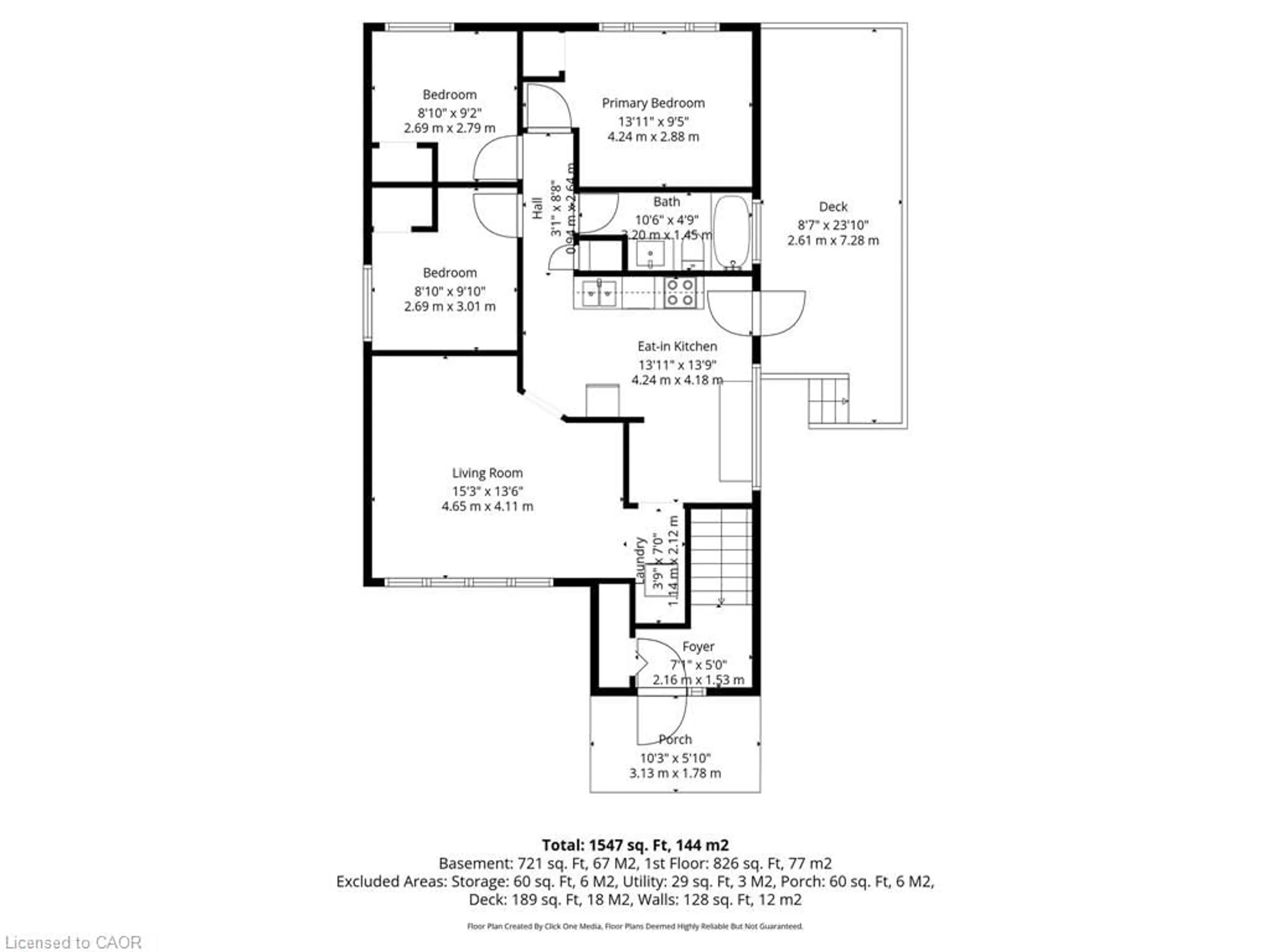 Floor plan for 16 Ronaldshay Ave, Hamilton Ontario L9A 3B1