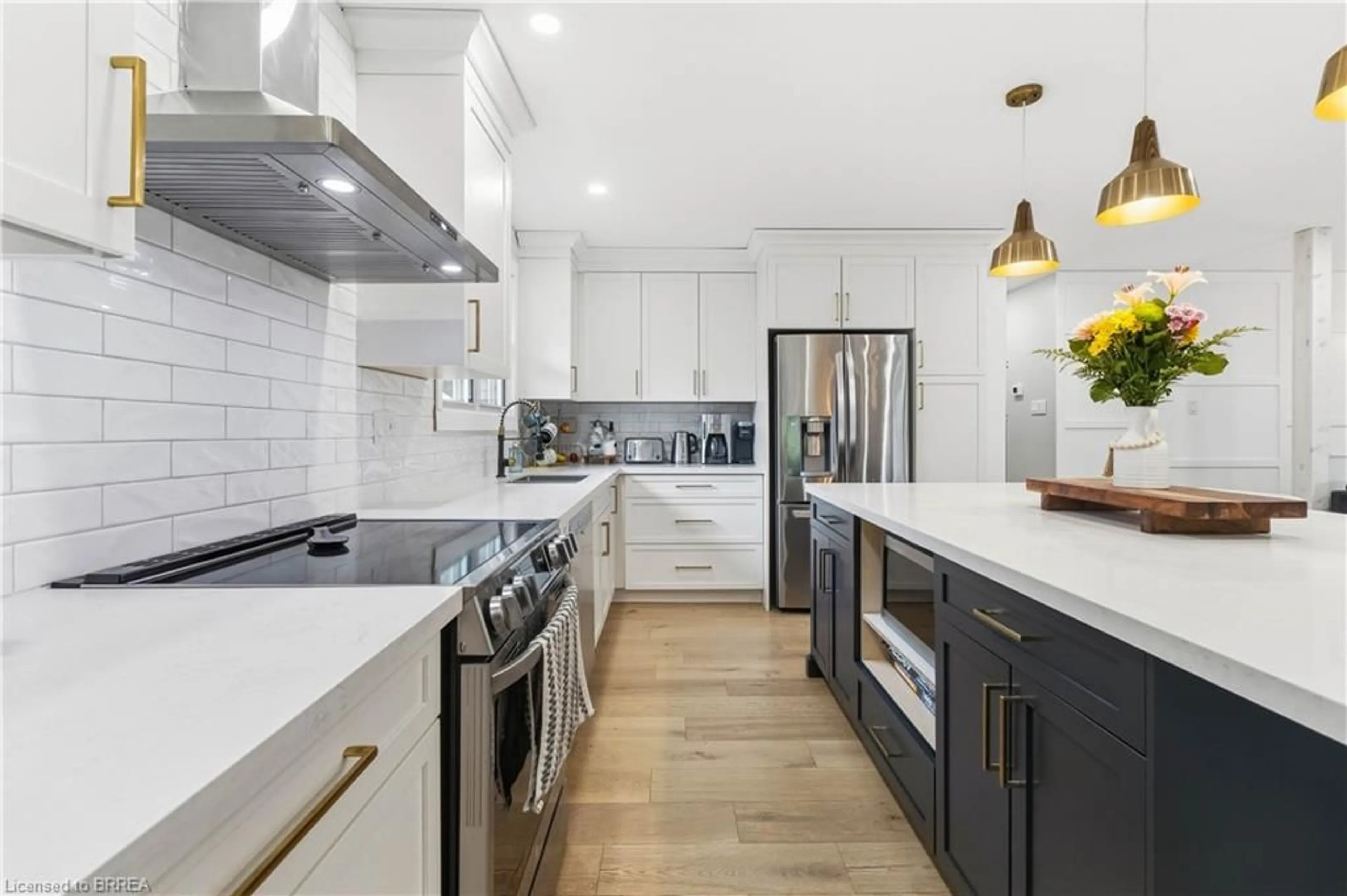 Contemporary kitchen, ceramic/tile floor for 43 Brisbane Blvd, Brantford Ontario N3S 4K9