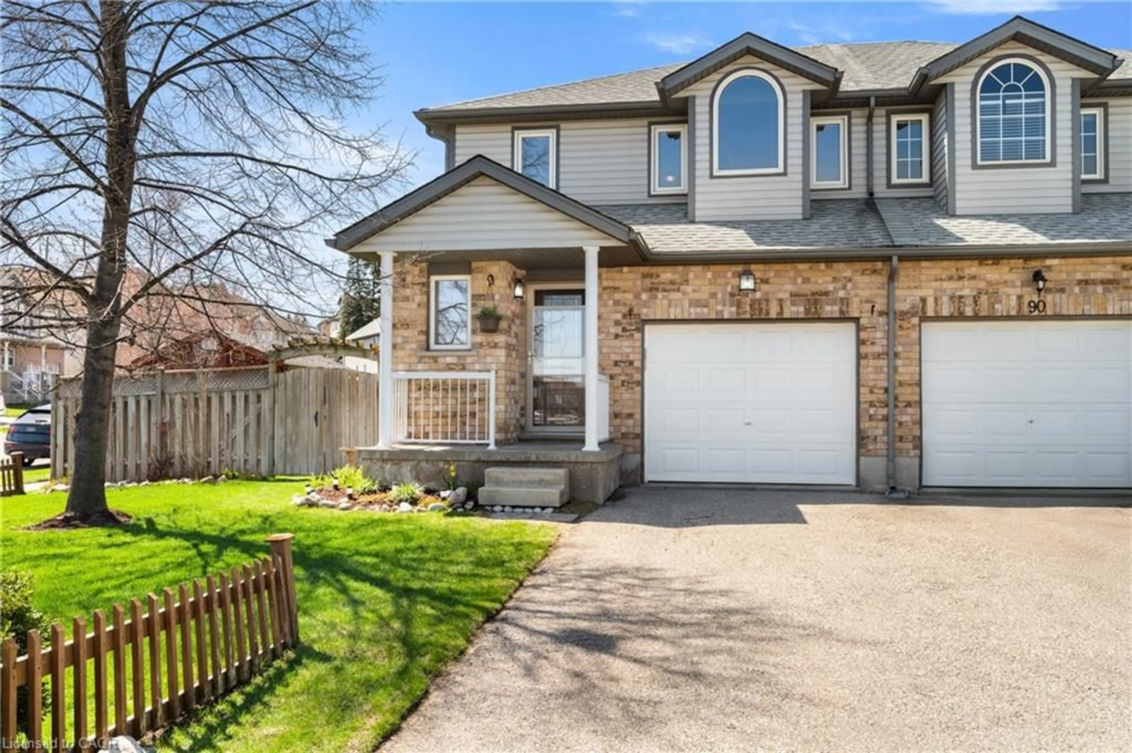 Home with vinyl exterior material, street for 92 Snowdrop Cres, Kitchener Ontario N2E 4G6