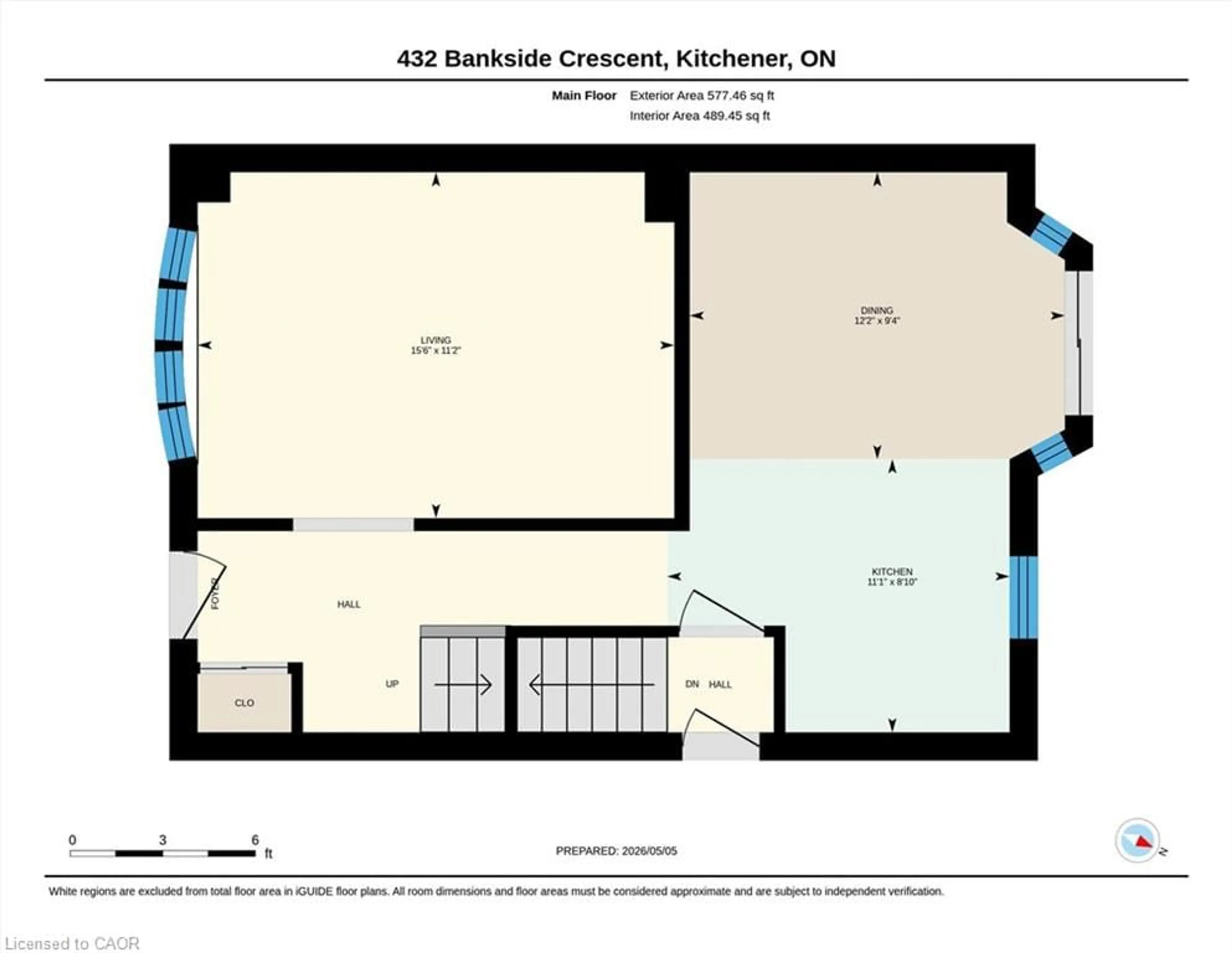 Floor plan for 432 Bankside Cres, Kitchener Ontario N2N 3E5