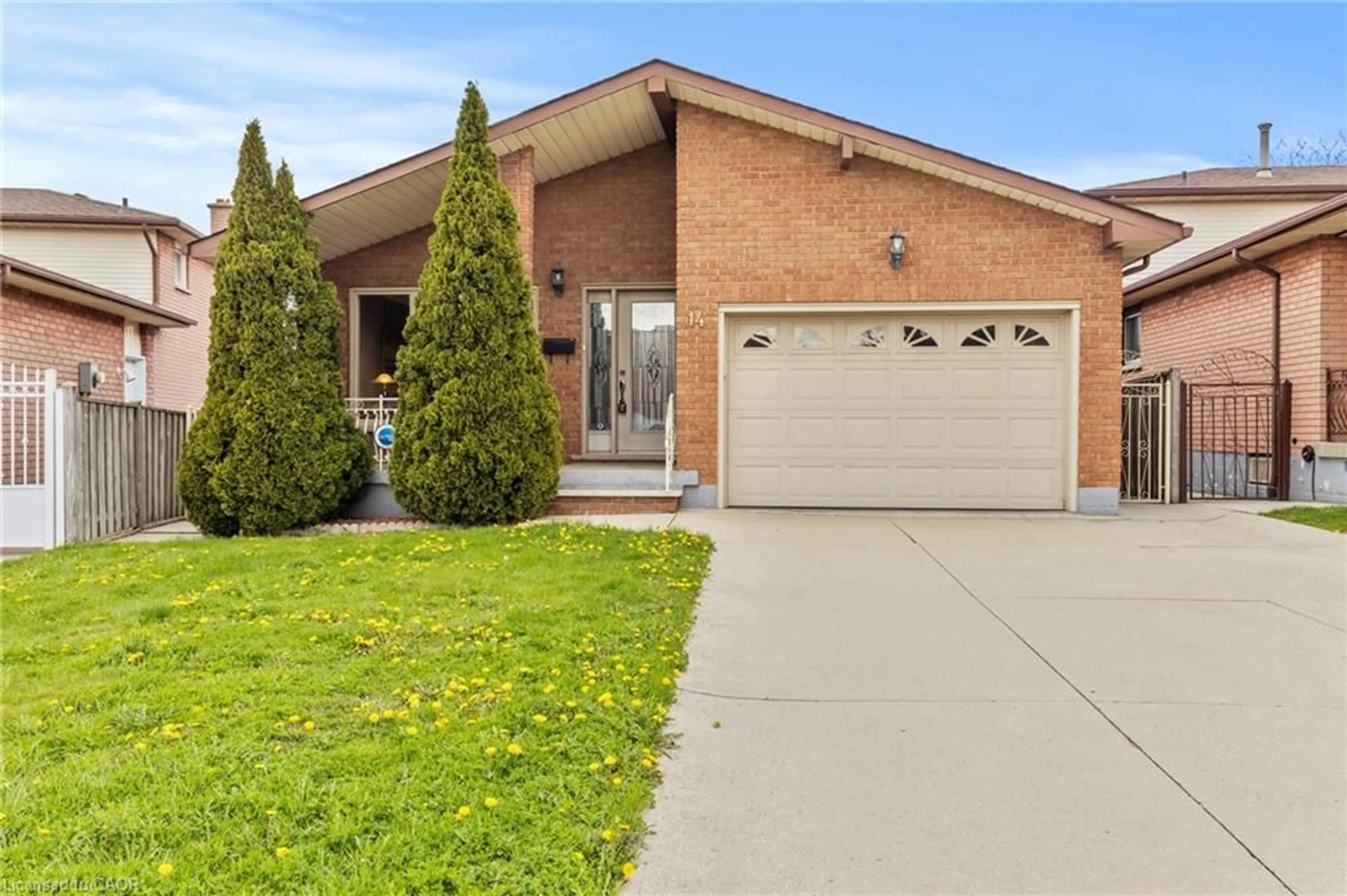 Home with brick exterior material, street for 14 Indian Cres, Hamilton Ontario L8V 4V6