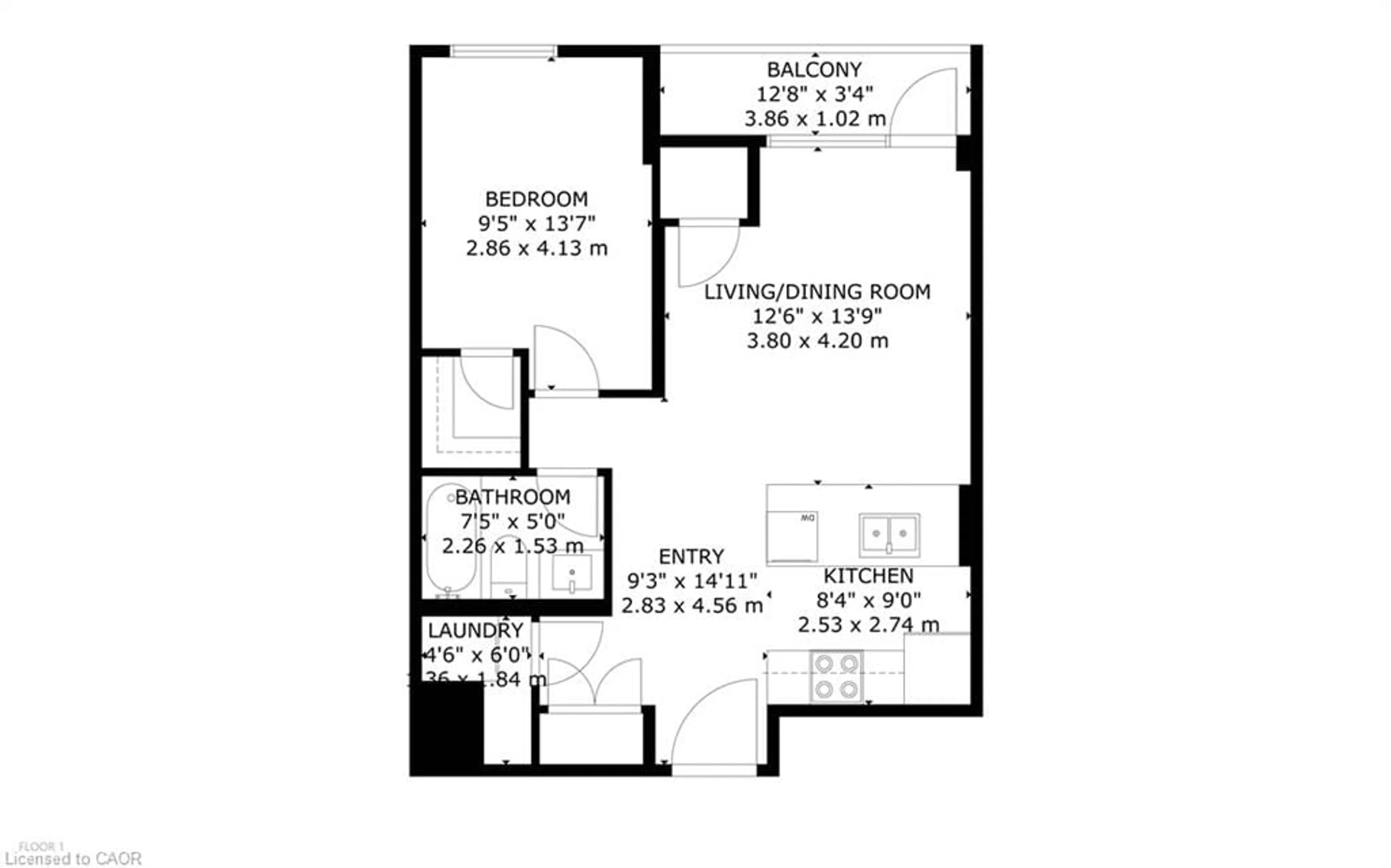 Floor plan for 34 Norman St #111, Brantford Ontario N3R 2Y1