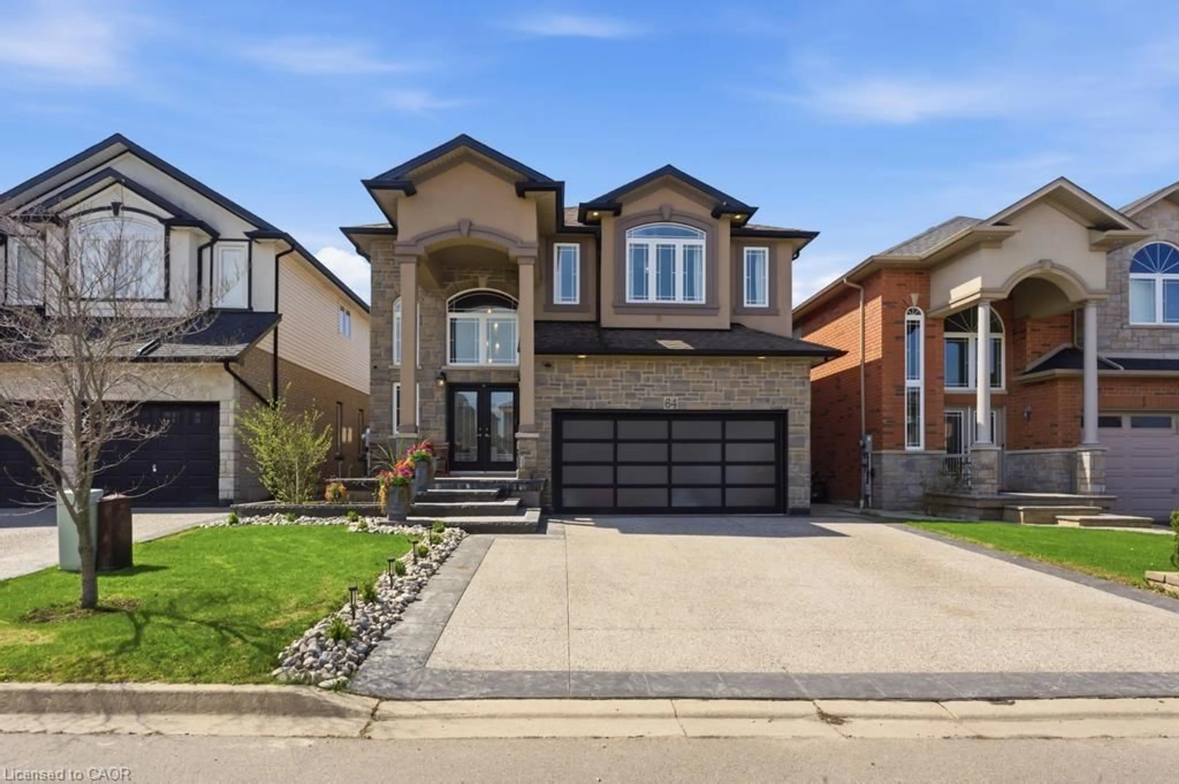 Home with brick exterior material, street for 64 Onyx Crt, Hamilton Ontario L8W 4A3