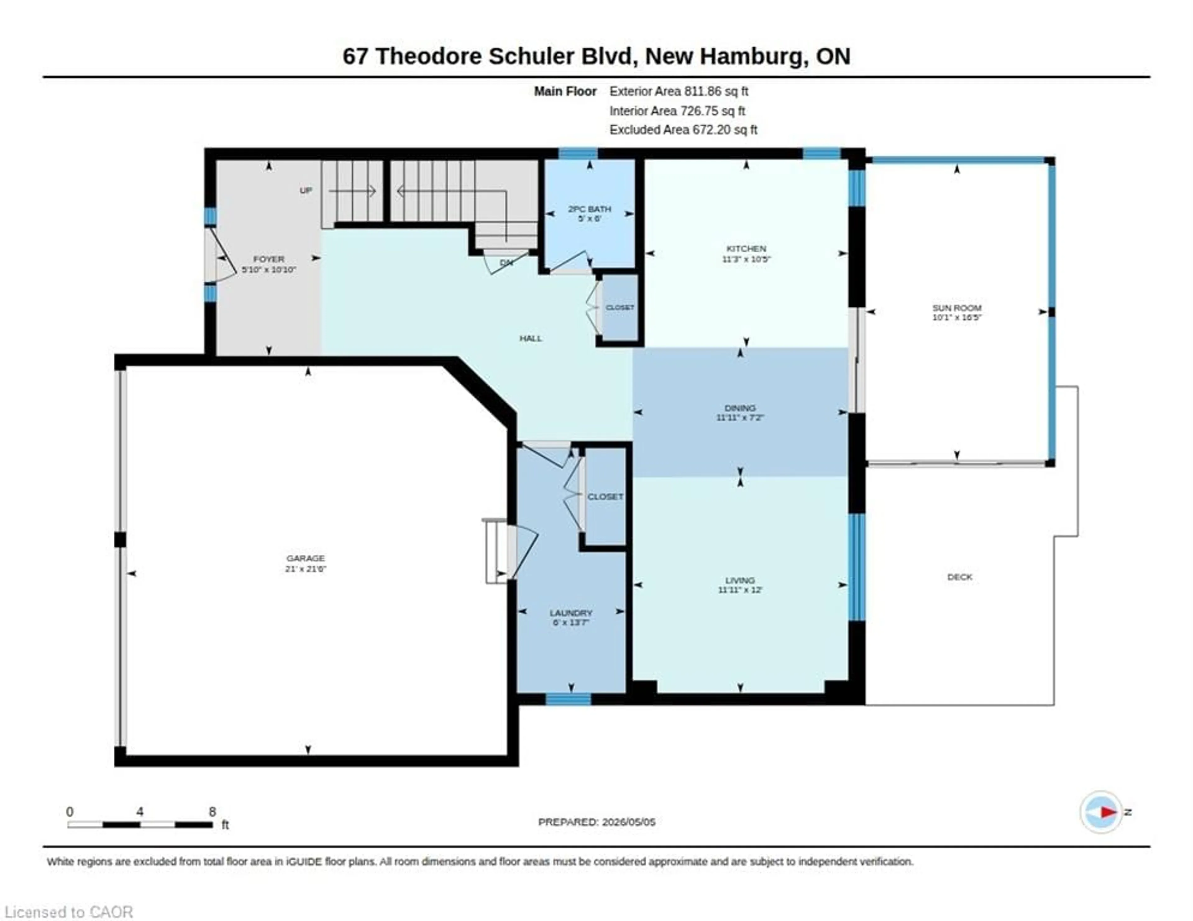 Floor plan for 67 Theodore Schuler Blvd, New Hamburg Ontario N3A 0B9