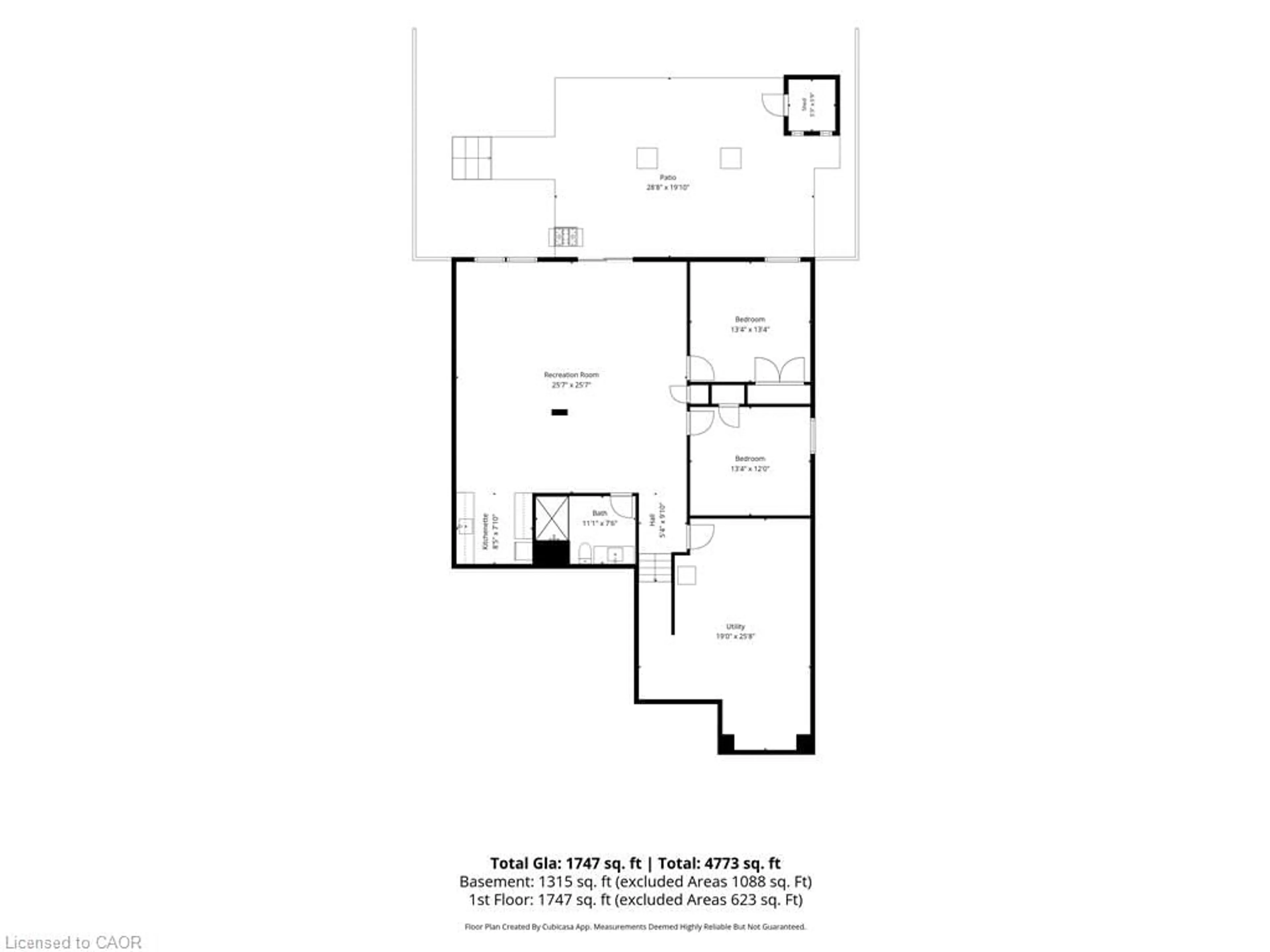 Floor plan for 103 Gibbons St, Waterford Ontario N0E 1Y0