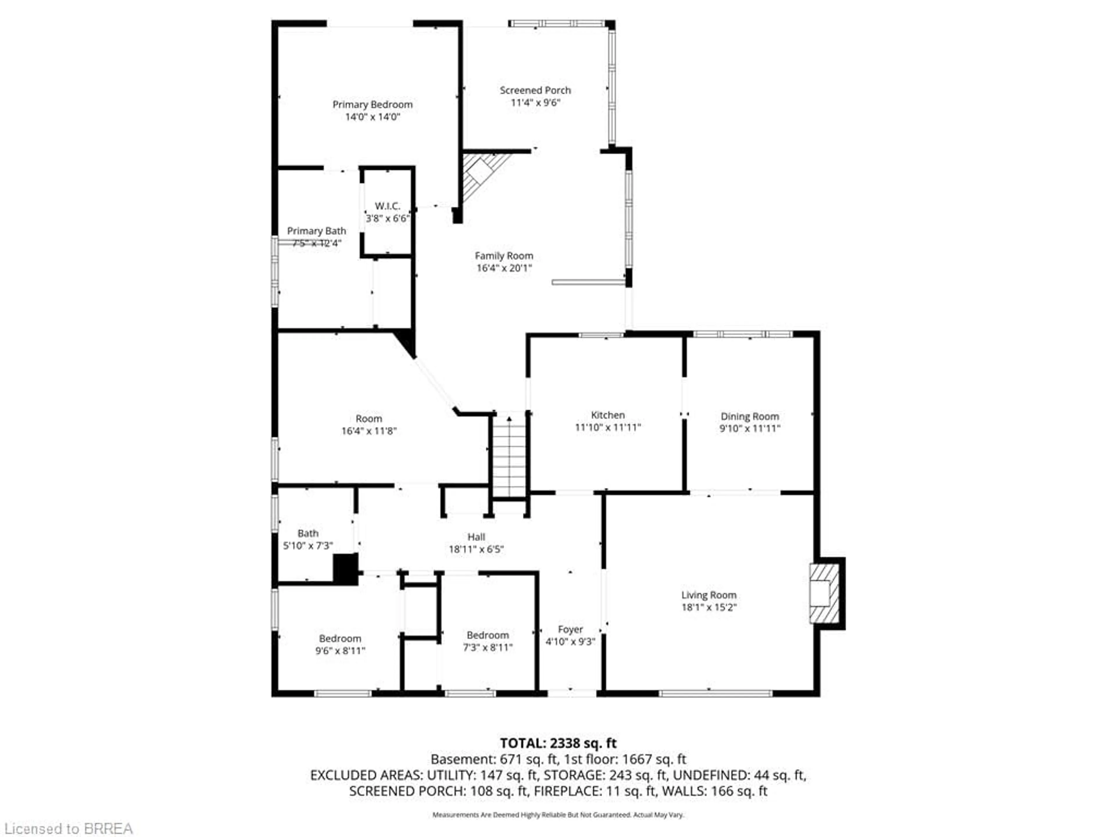 Floor plan for 90 Henderson Ave, Brantford Ontario N3R 4V9