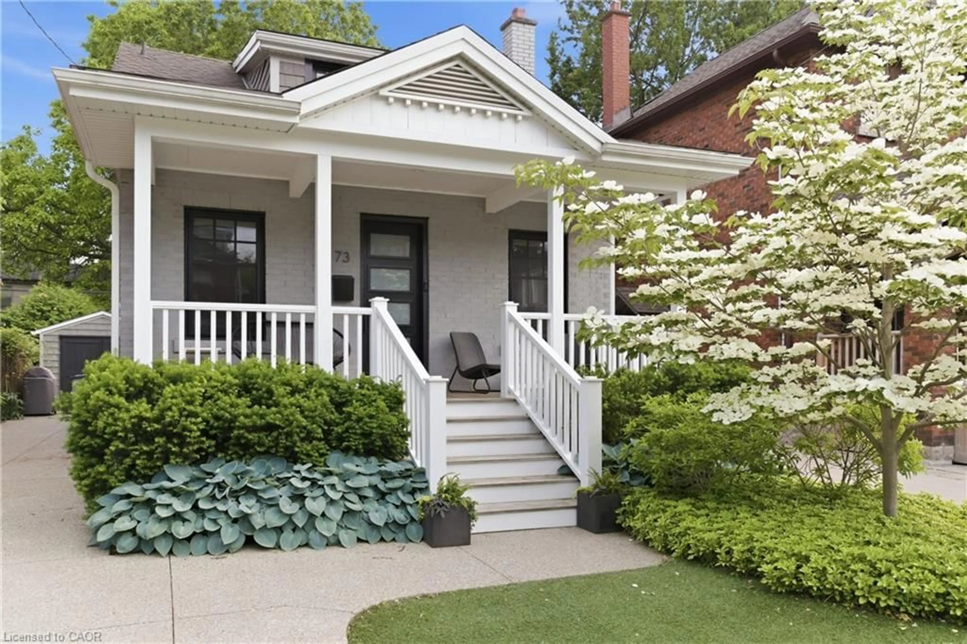 Home with vinyl exterior material, street for 73 Arkell St, Hamilton Ontario L8S 1N6