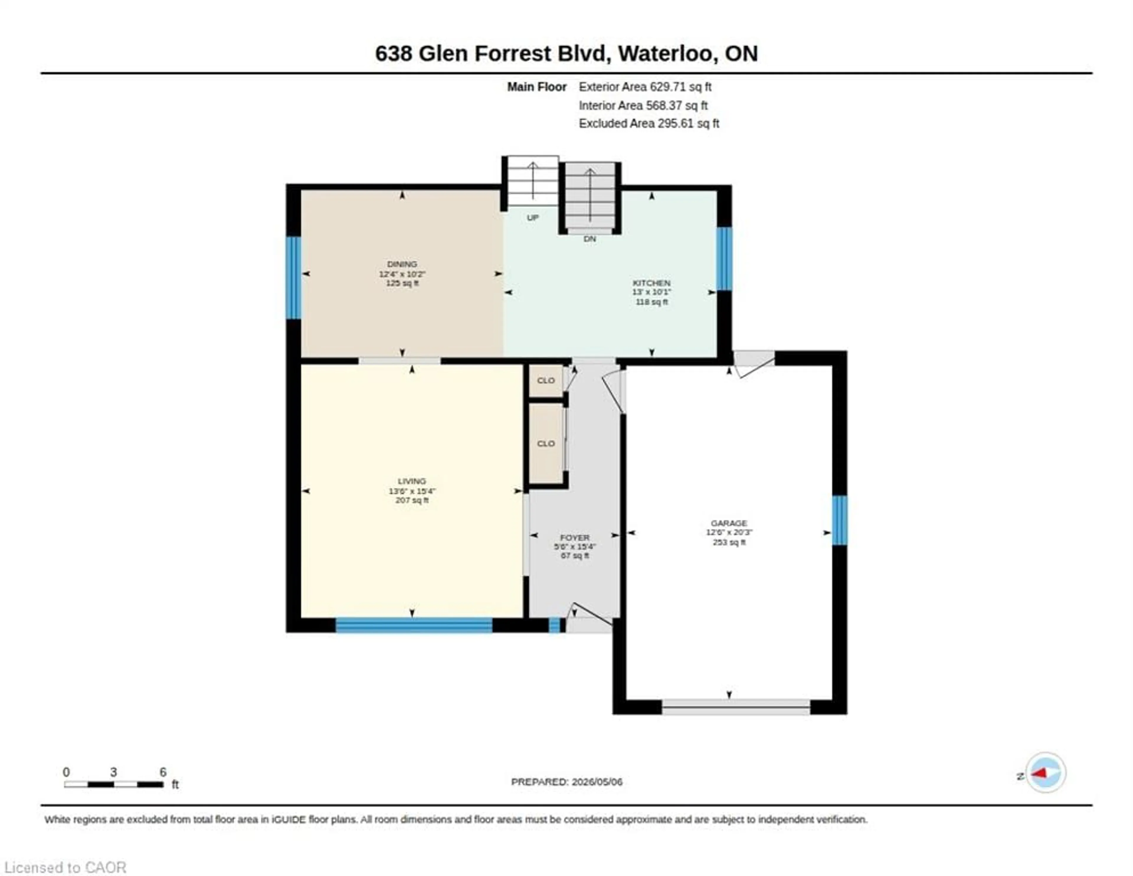 Floor plan for 638 Glen Forrest Blvd, Waterloo Ontario N2L 4K2