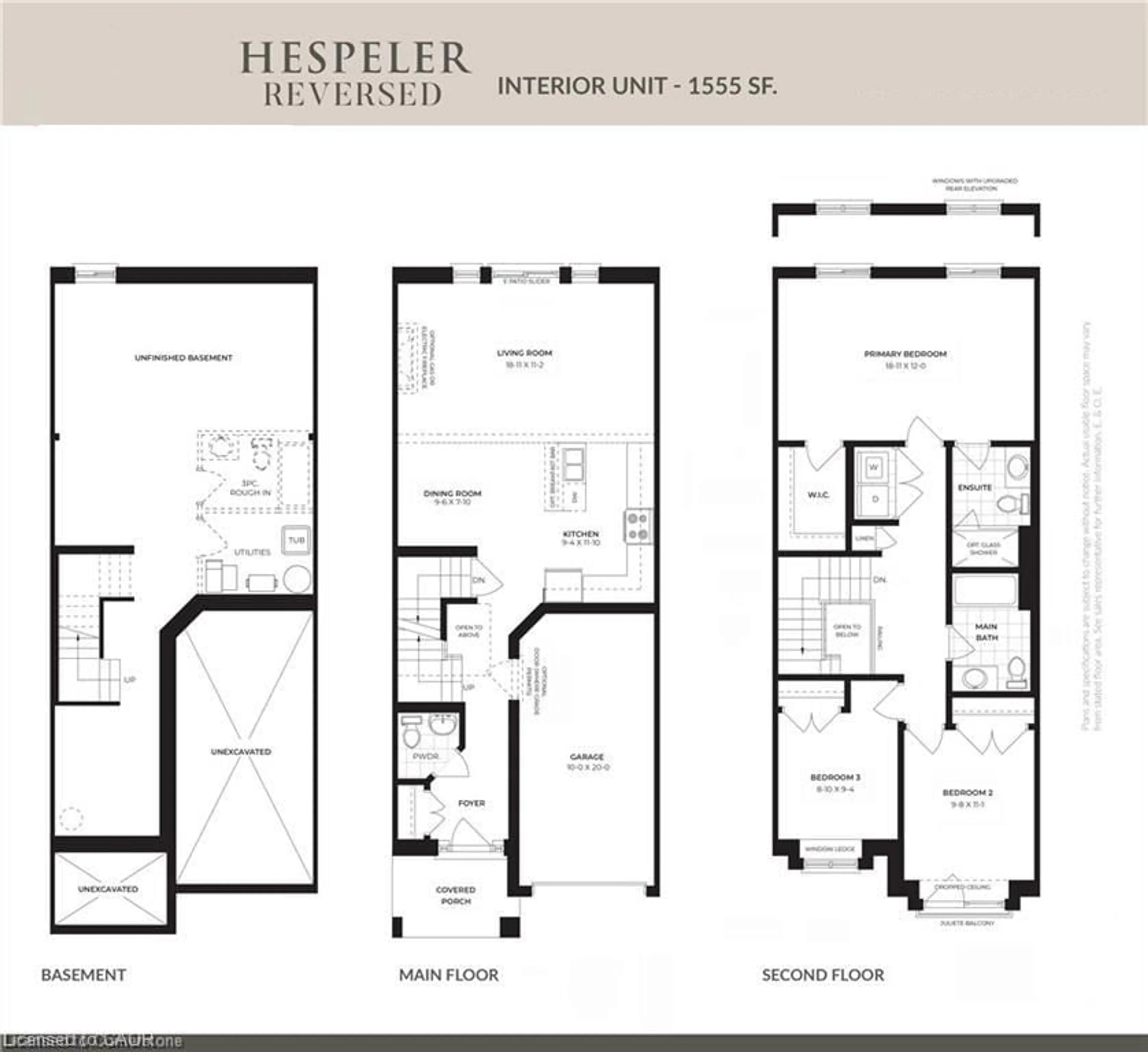 Floor plan for 143 Elgin St #67, Cambridge Ontario N1R 0E1