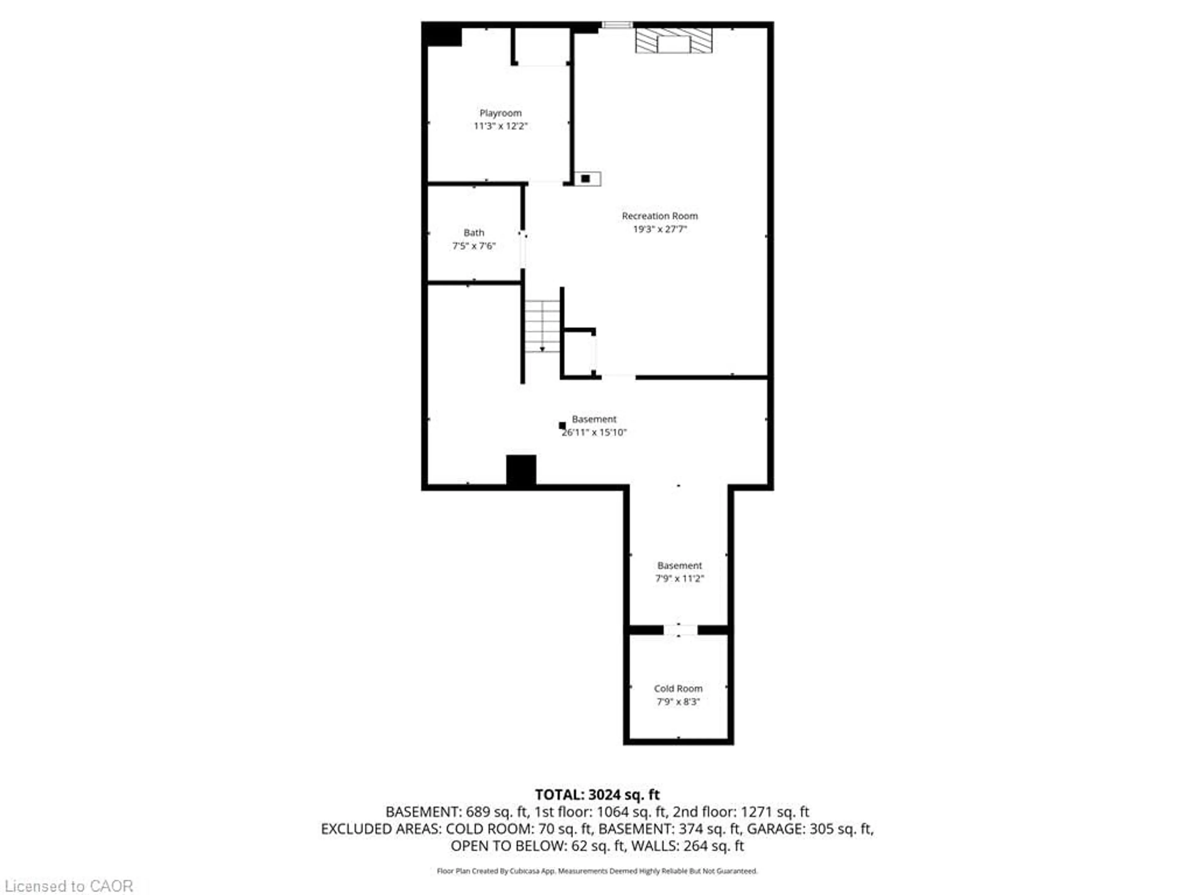 Floor plan for 27 Barrett Ave, Brantford Ontario N3S 0B2