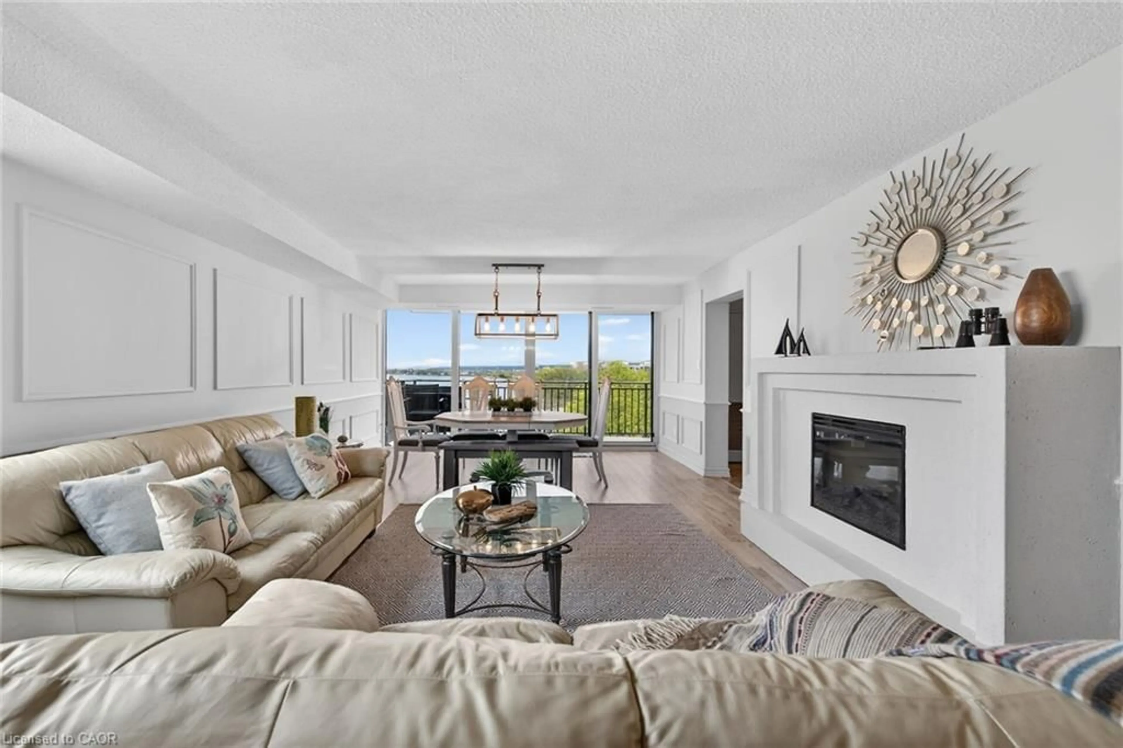 Living room with furniture, unknown for 500 Green Rd #605, Stoney Creek Ontario L8E 3M6