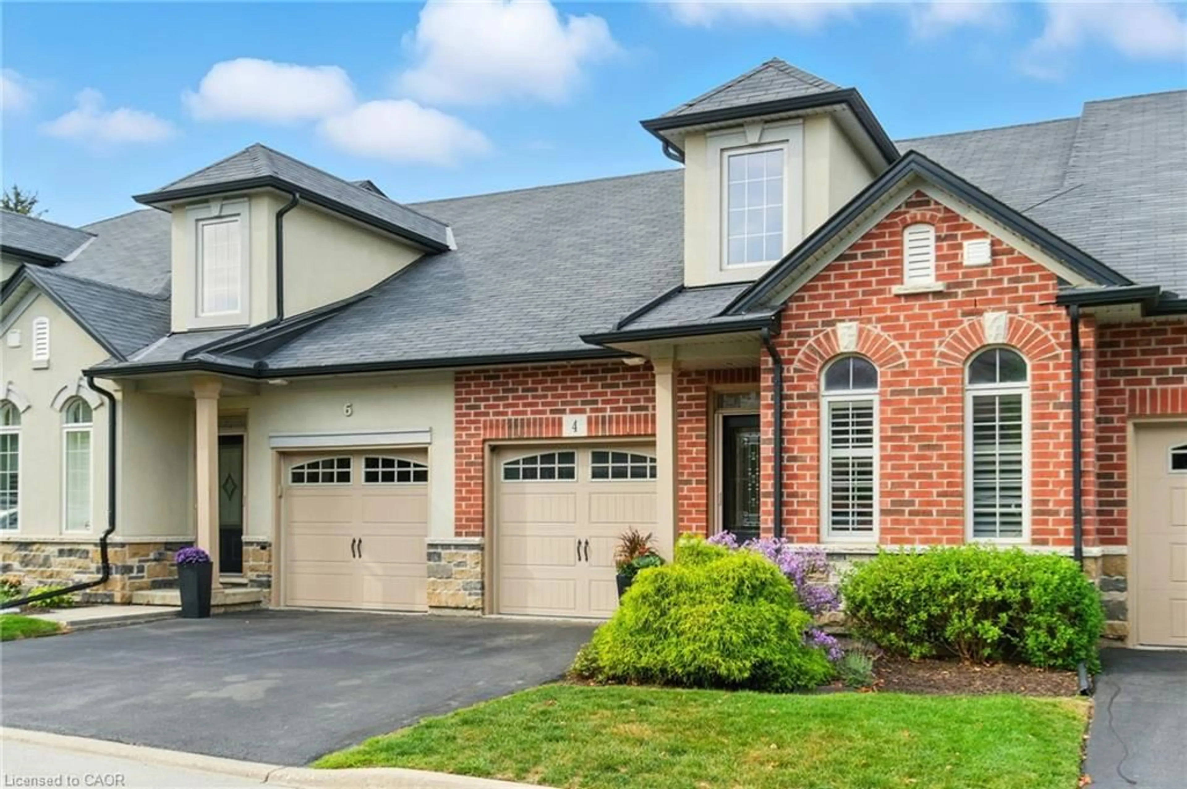 Home with brick exterior material, street for 4 Burgundy Grove, Ancaster Ontario L9K 0E7