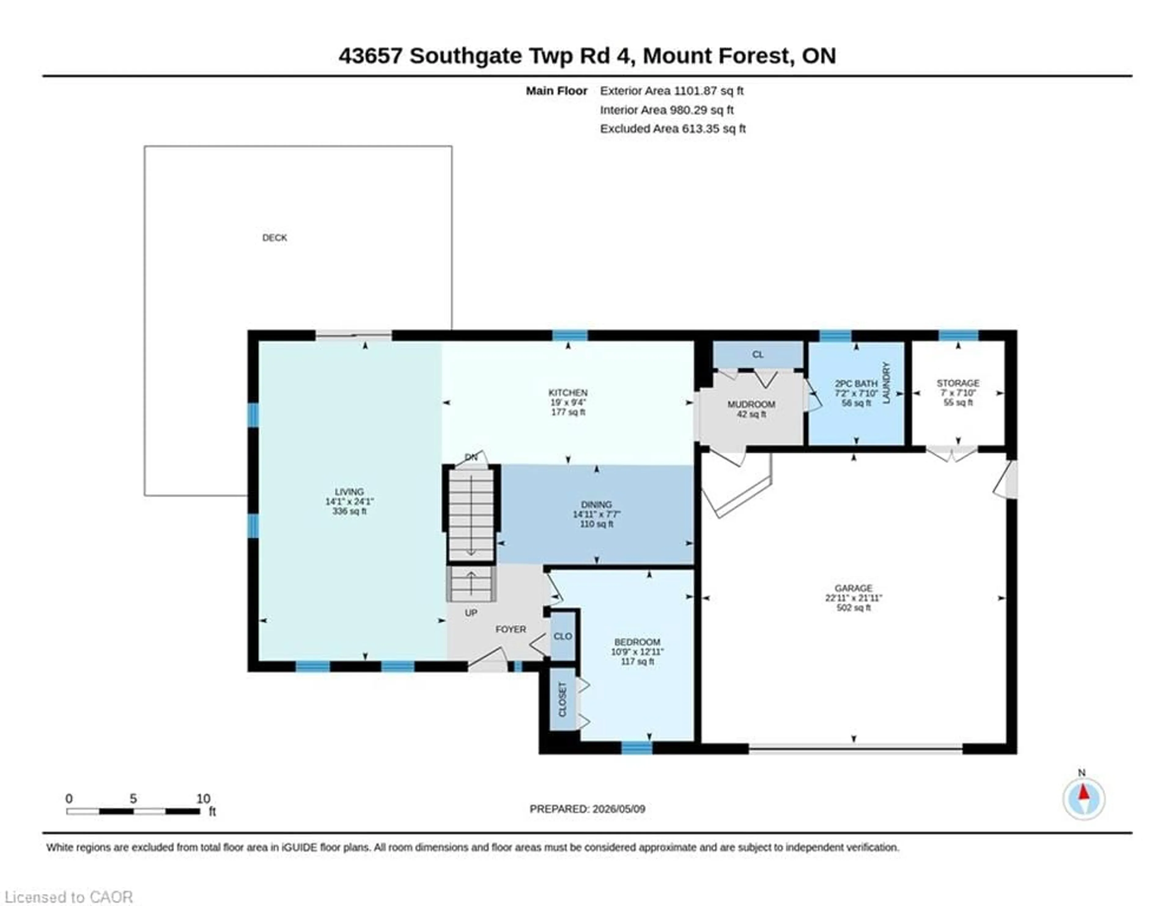 Floor plan for 043657 Southgate Rd 4, Mount Forest Ontario N0G 2L0