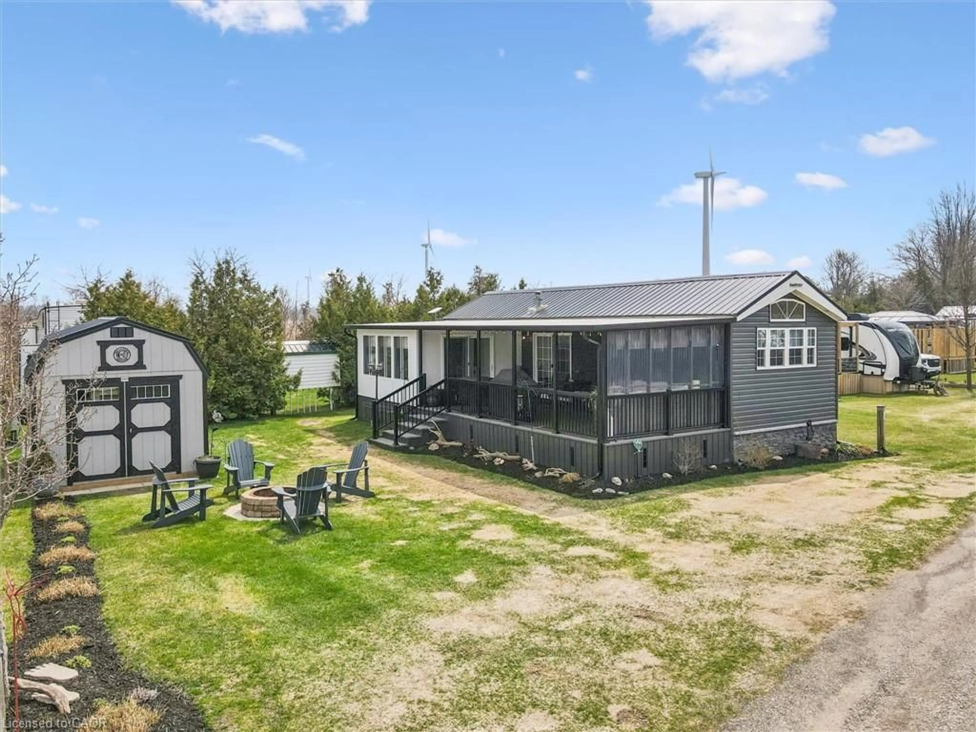 A pic from outside/outdoor area/front of a property/back of a property/a pic from drone, unknown for 930 Lakeshore Rd #83, Houghton Centre Ontario N0J 1T0