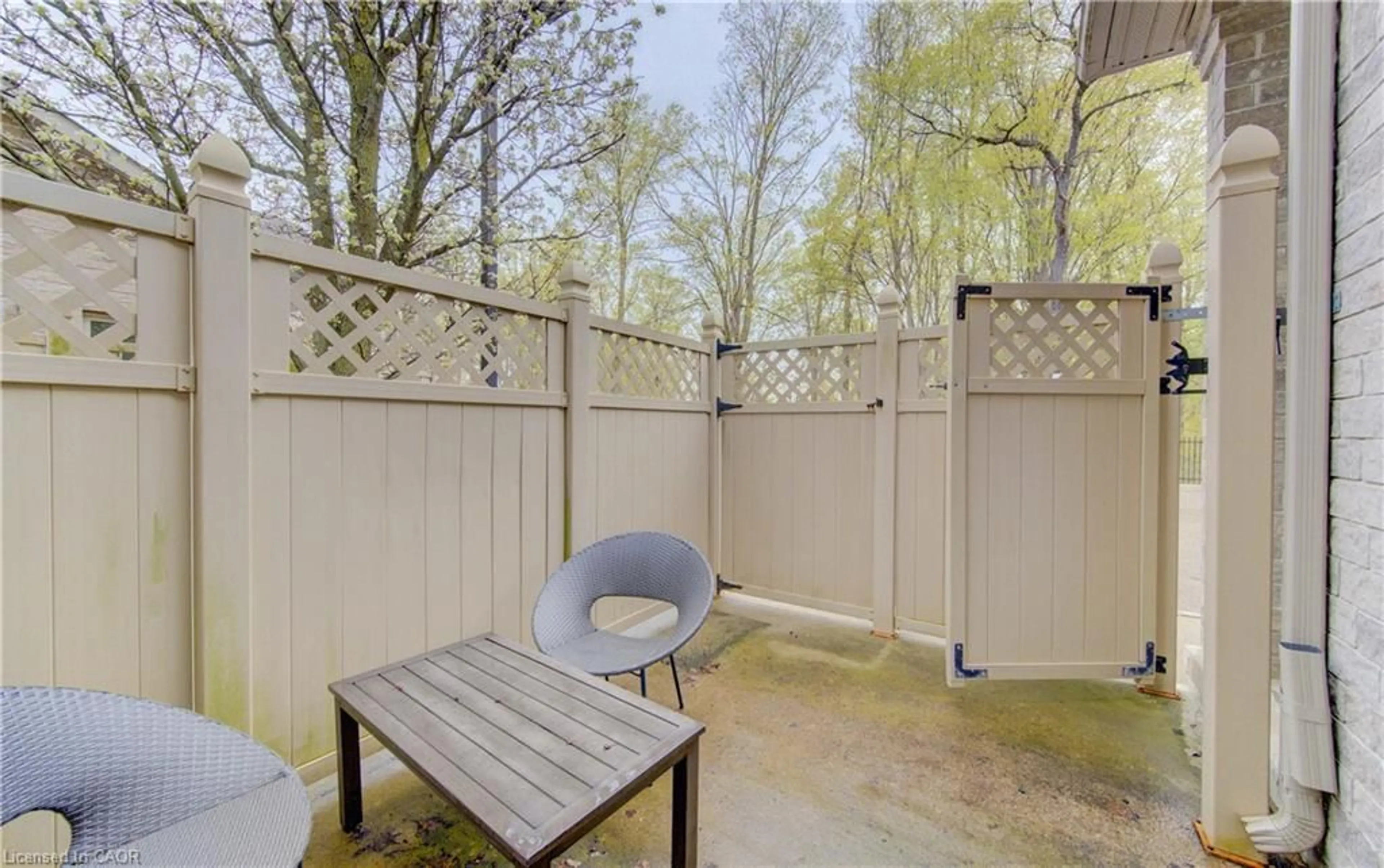 Patio, forest/trees view for 1941 Ottawa St #D12, Kitchener Ontario N2E 0C2