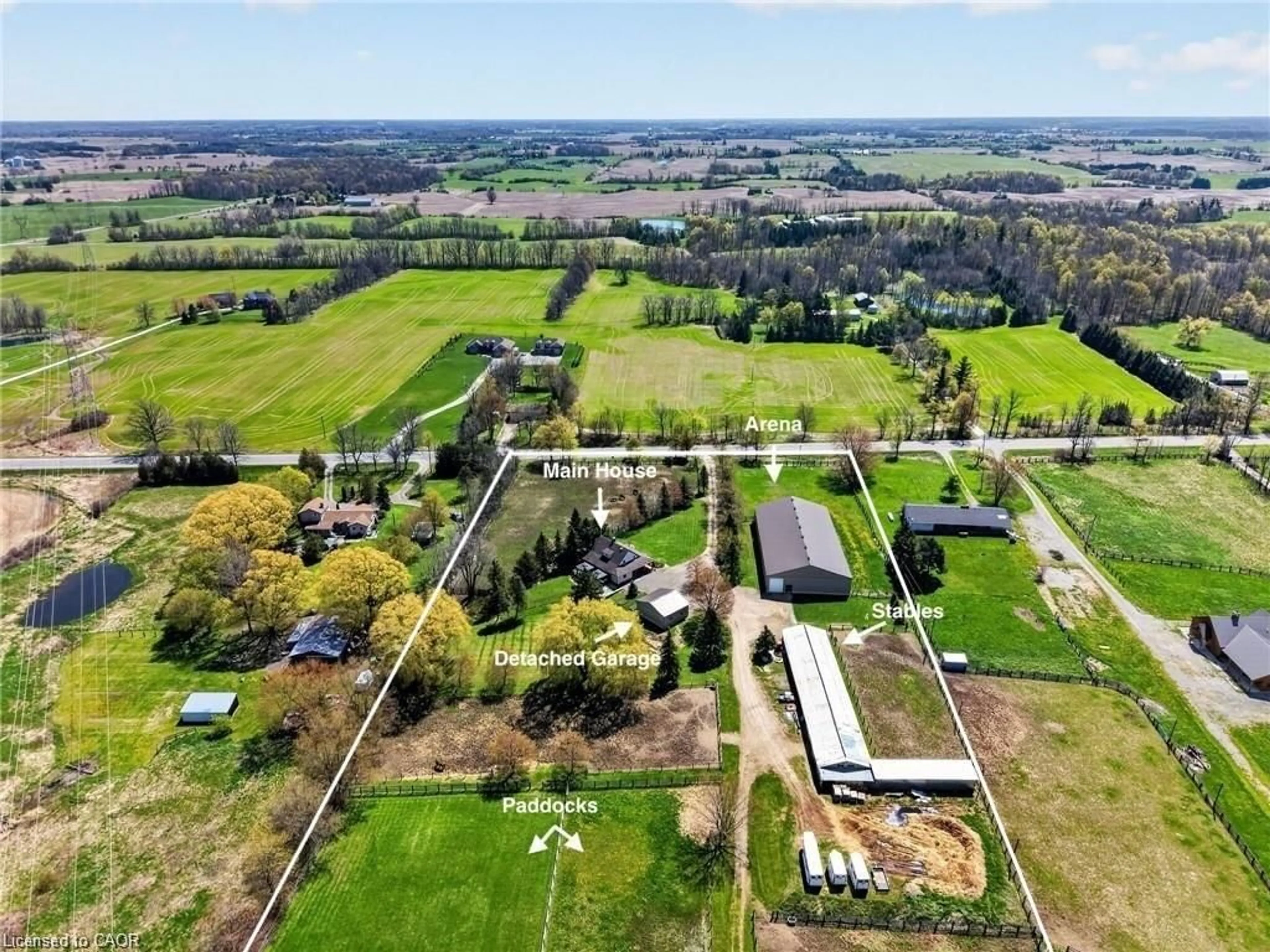 A pic from outside/outdoor area/front of a property/back of a property/a pic from drone, building for 311 Brant County Road 22, Onondaga Ontario L9G 3L1