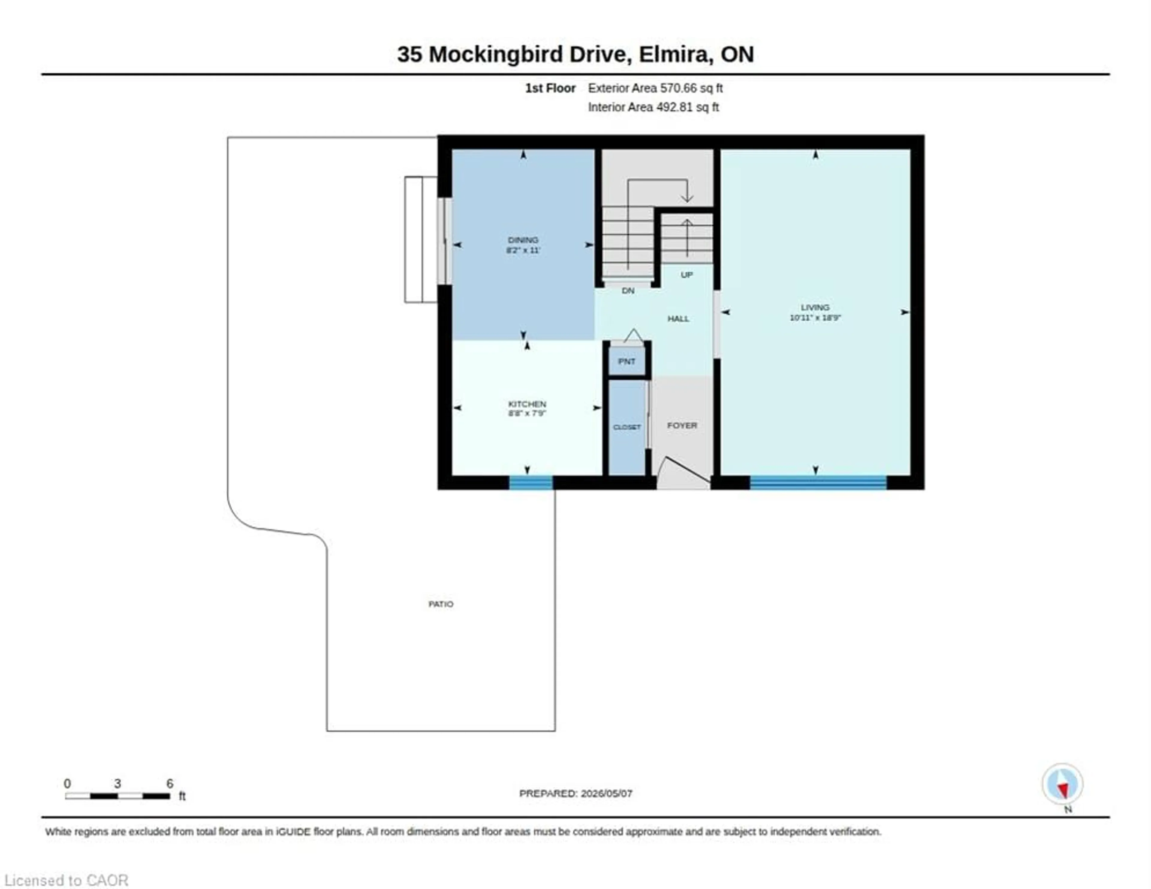 Floor plan for 35 Mockingbird Dr, Elmira Ontario N3B 3E4