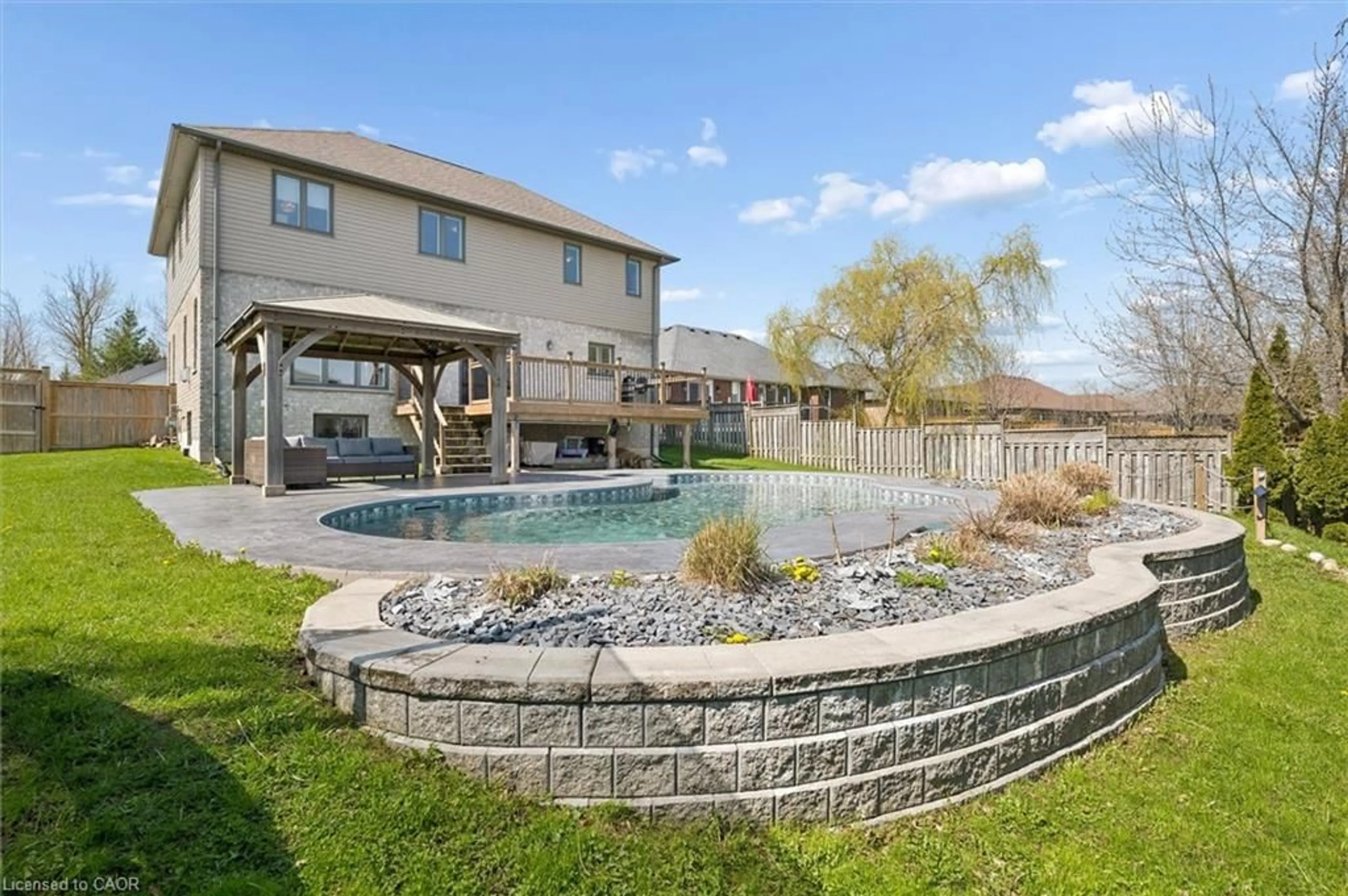 Patio, water/lake/river/ocean view for 27 River Run Rd, Drayton Ontario N0G 1P0