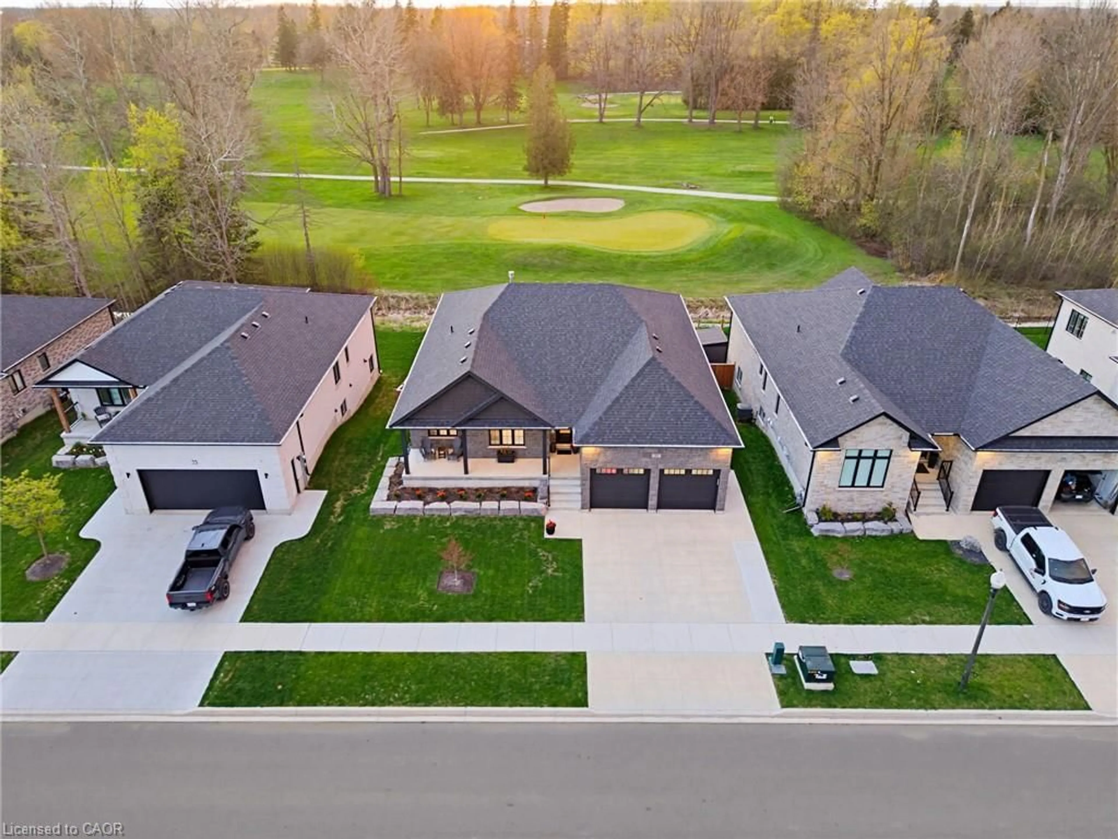 A pic from outside/outdoor area/front of a property/back of a property/a pic from drone, street for 37 Gilmer Cres, Listowel Ontario N4W 0H3