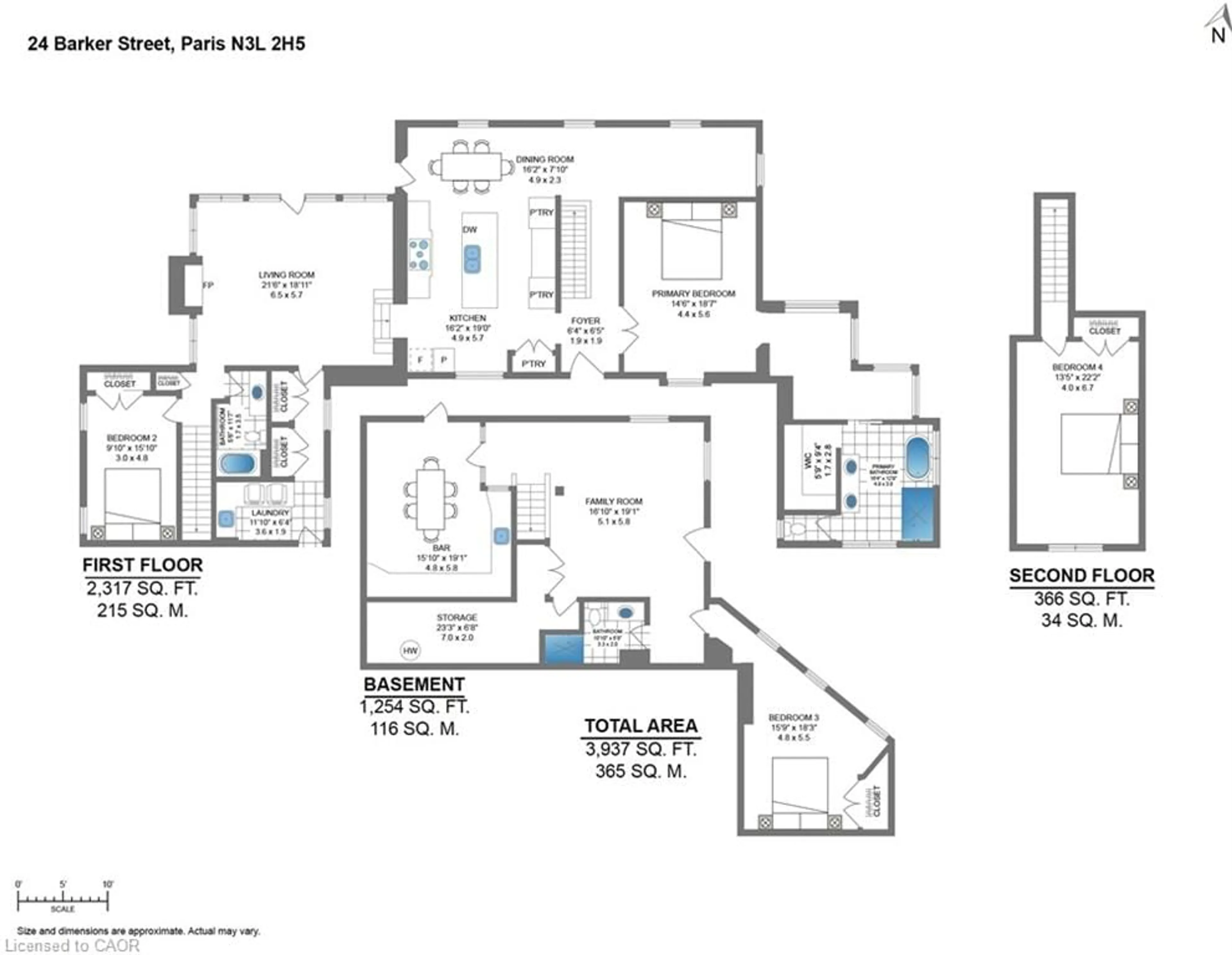 Floor plan for 24 Barker St, Paris Ontario N3L 2H5