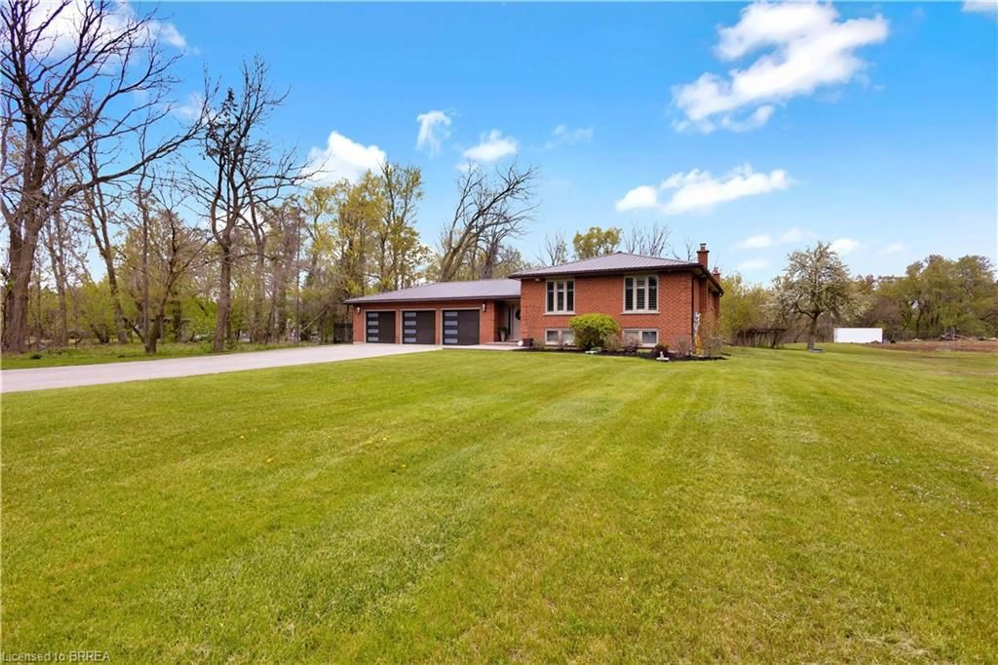A pic from outside/outdoor area/front of a property/back of a property/a pic from drone, water/lake/river/ocean view for 183 Mcgill Rd, Mount Pleasant Ontario N0E 1K0