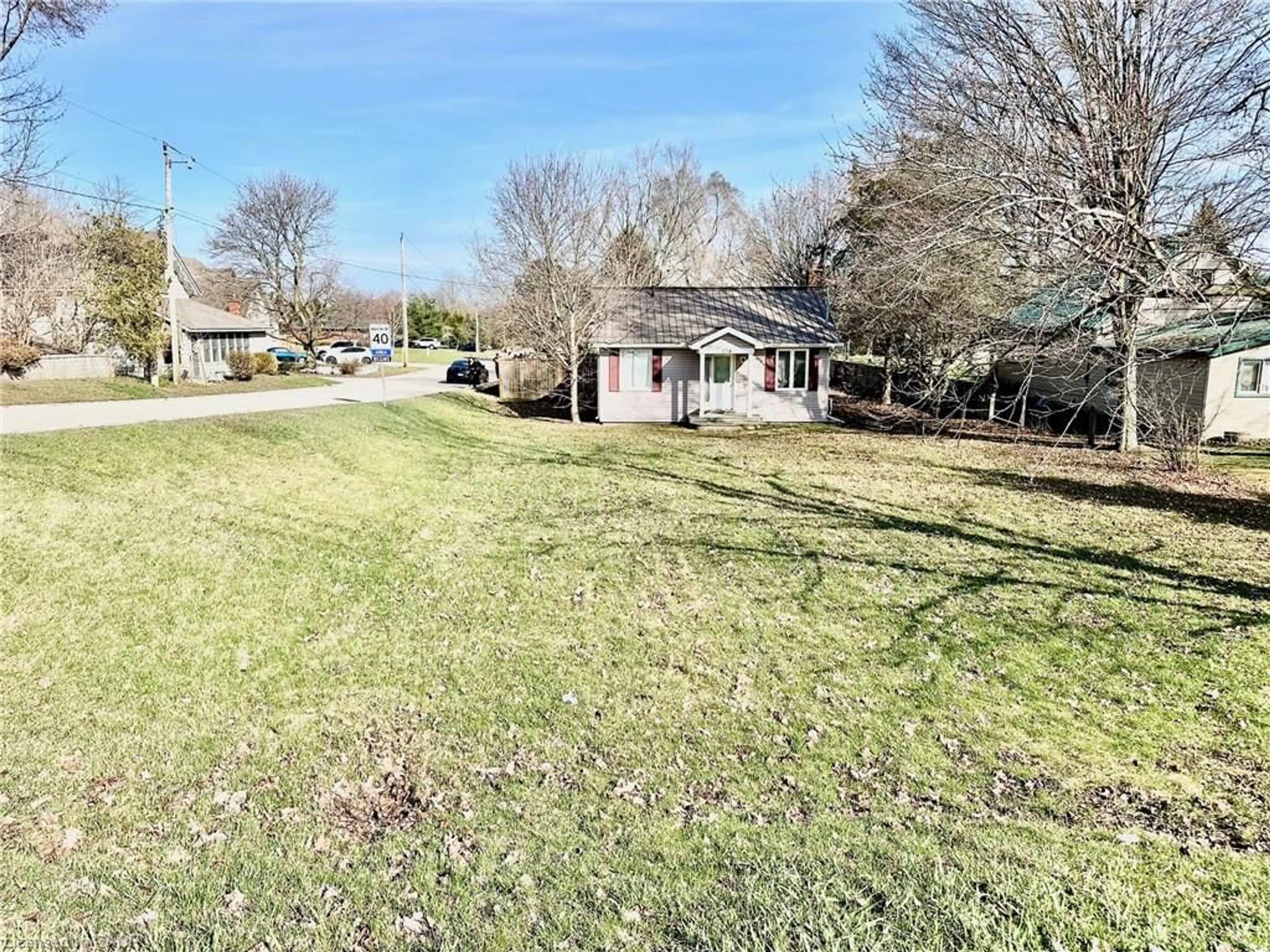 A pic from outside/outdoor area/front of a property/back of a property/a pic from drone, street for 738 Mount Pleasant Rd, Mount Pleasant Ontario N0E 1K0
