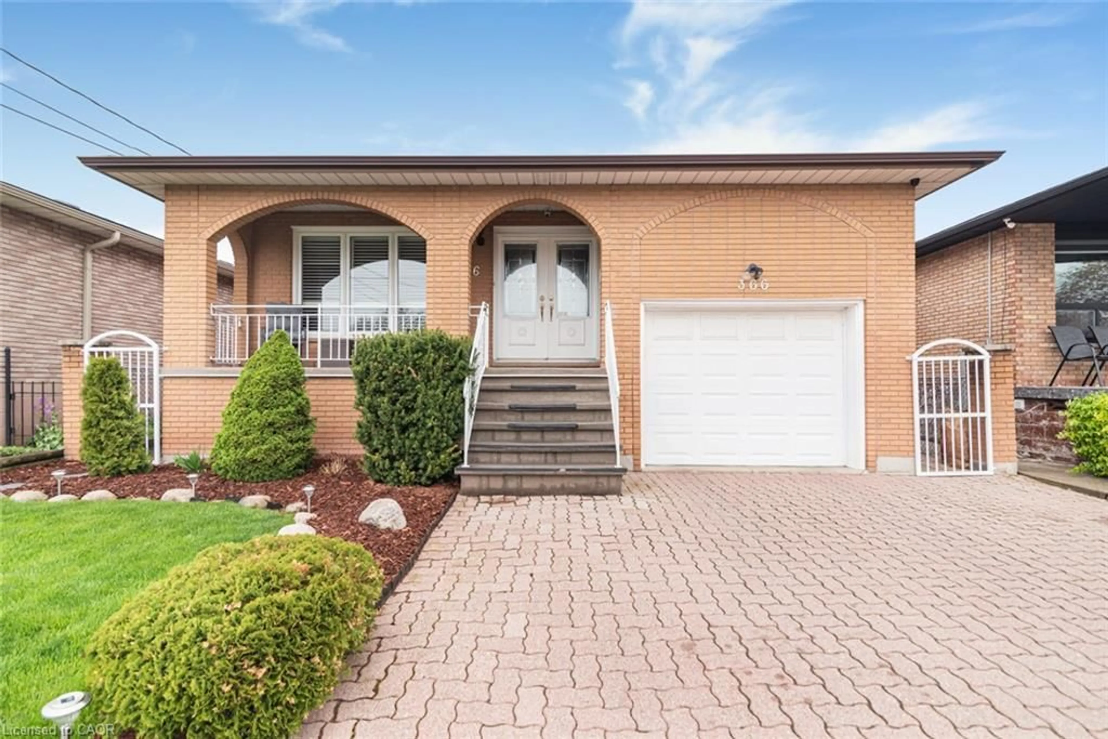 Home with brick exterior material, street for 366 Berkindale Dr, Hamilton Ontario L8E 3T8