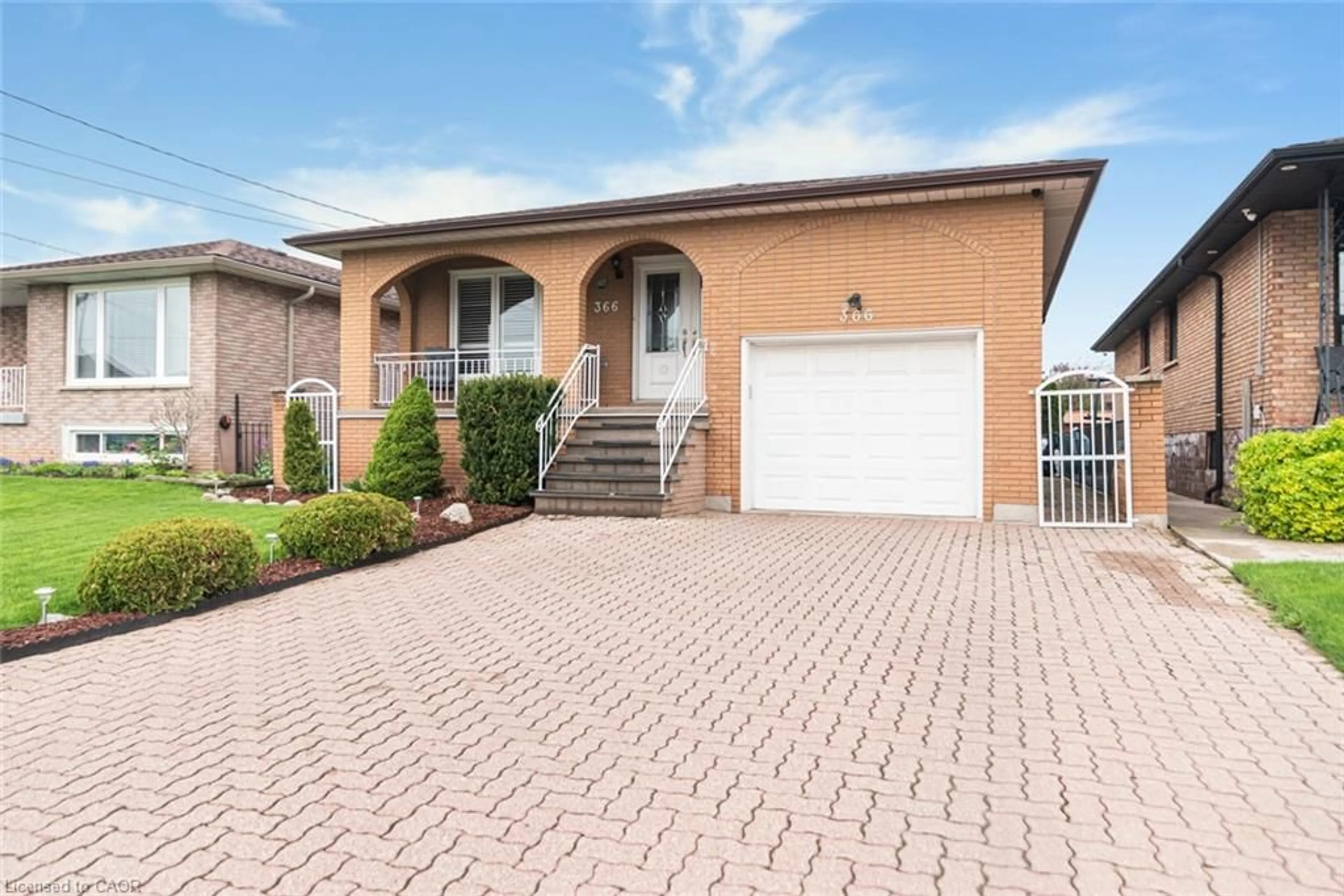 Home with brick exterior material, street for 366 Berkindale Dr, Hamilton Ontario L8E 3T8