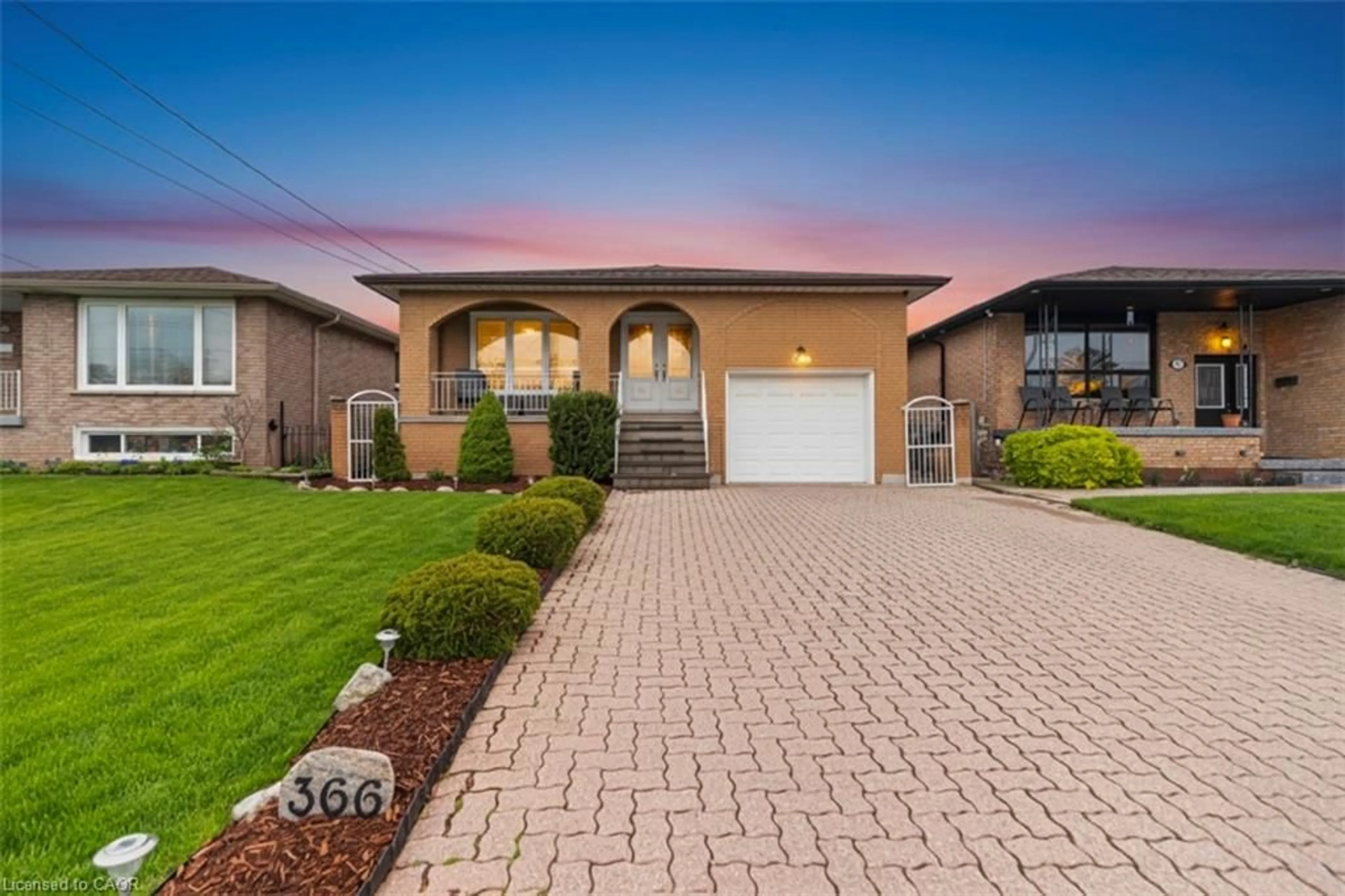 Home with brick exterior material, street for 366 Berkindale Dr, Hamilton Ontario L8E 3T8