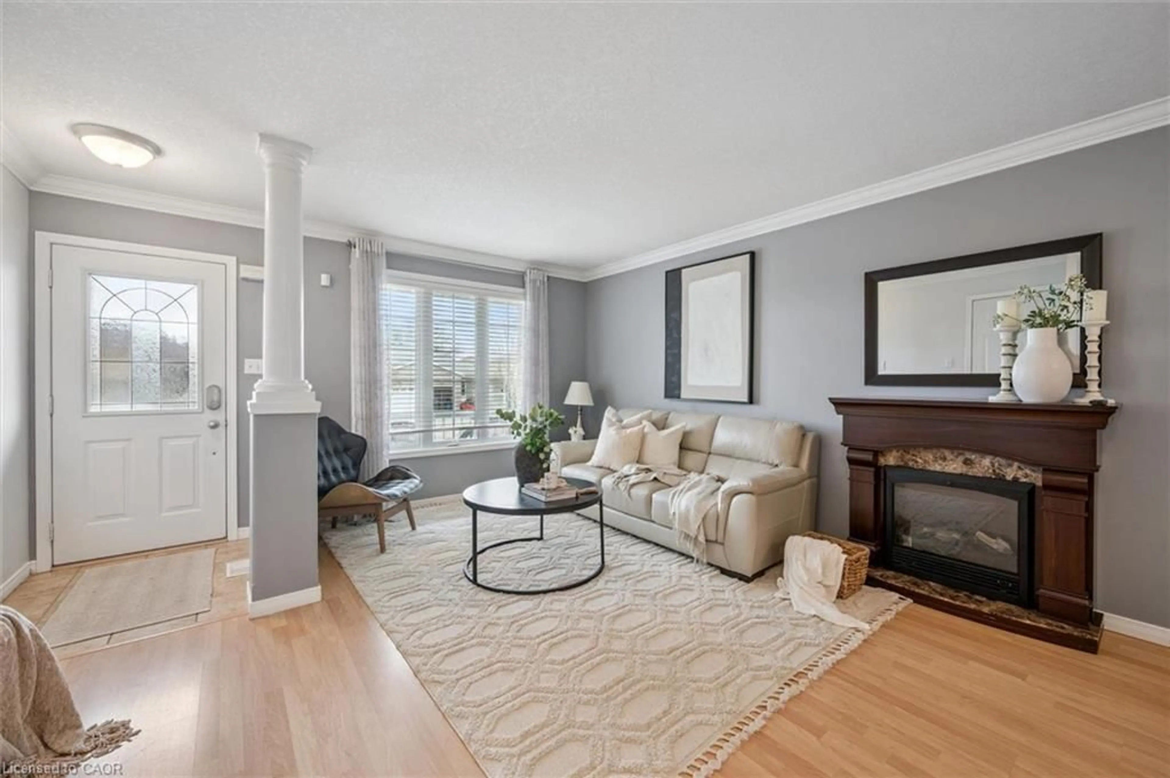 Living room with furniture, unknown for 6 Mosser Dr #64, Cambridge Ontario N1P 1H9