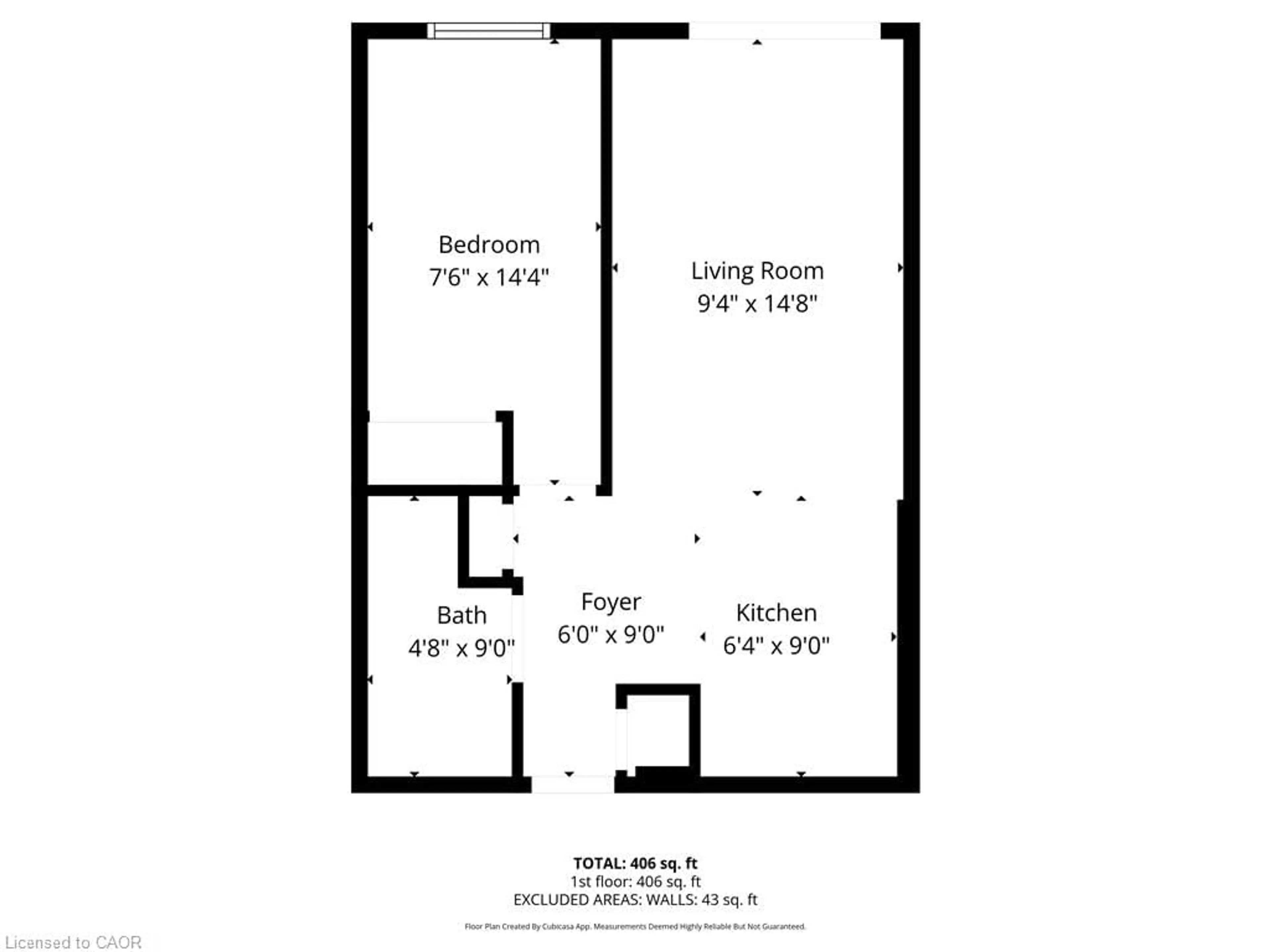 Floor plan for 30 Summit Ave #303, Hamilton Ontario L8V 2R8