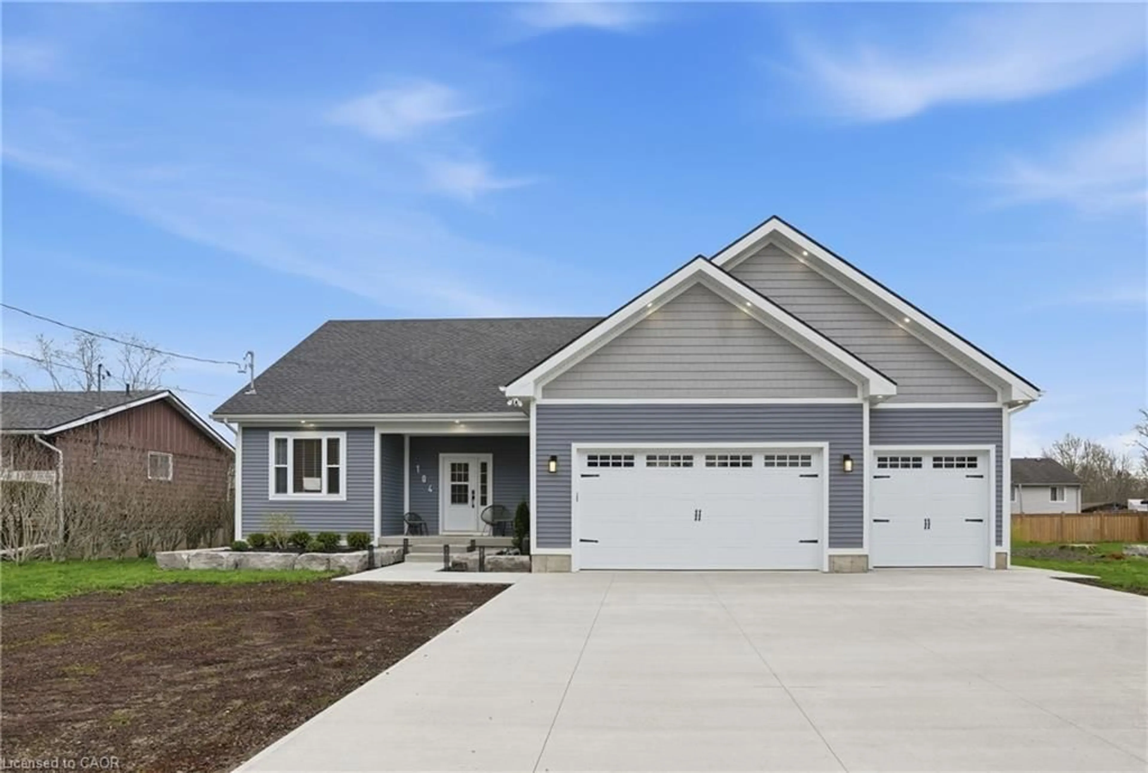 Home with vinyl exterior material, street for 104 Neva Rd, Ridgeway Ontario L0S 1N0