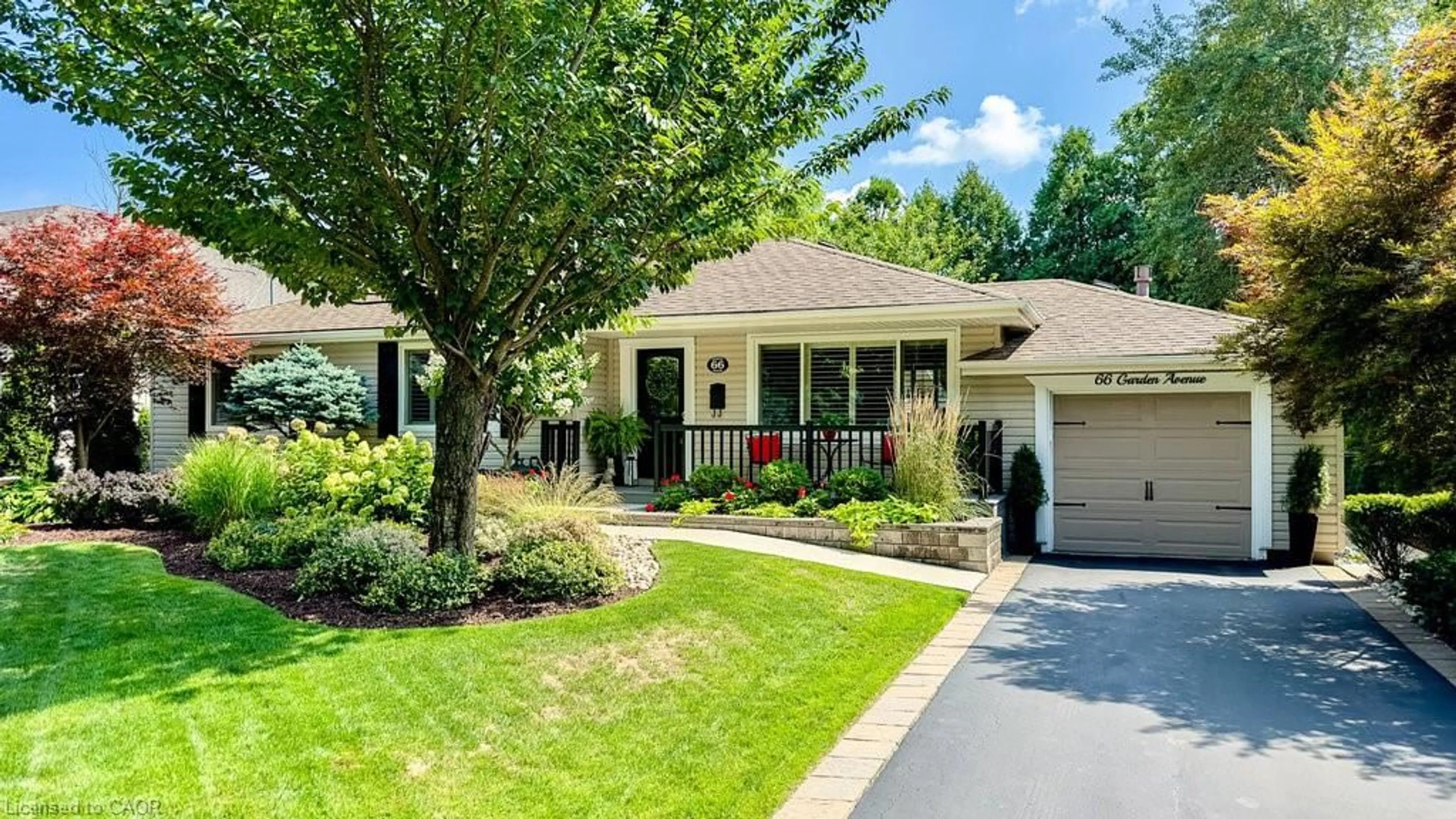 Home with brick exterior material, street for 66 Garden Ave, Ancaster Ontario L9G 2J5