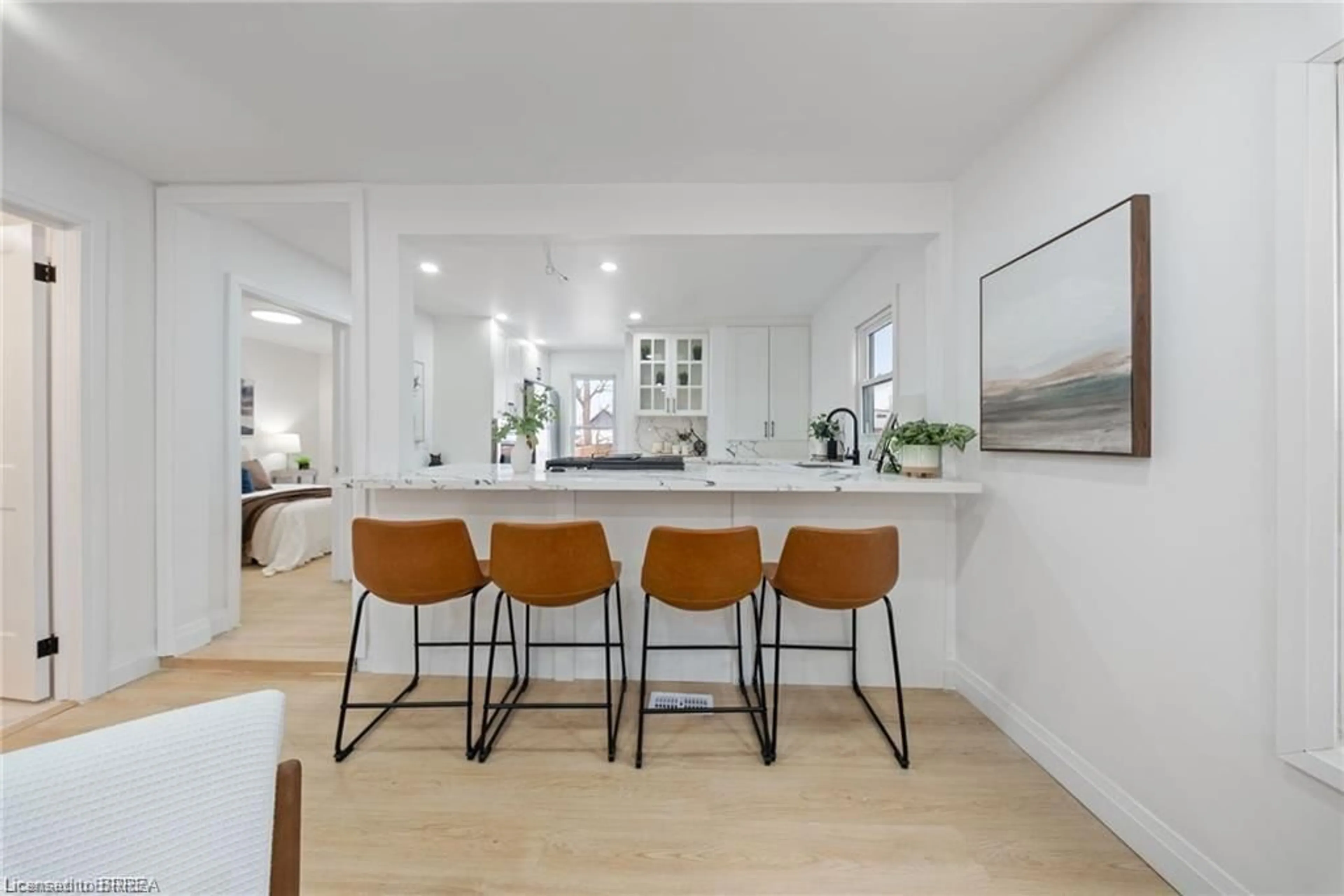 Open concept kitchen, ceramic/tile floor for 111 Victoria St, Brantford Ontario N3S 3K7