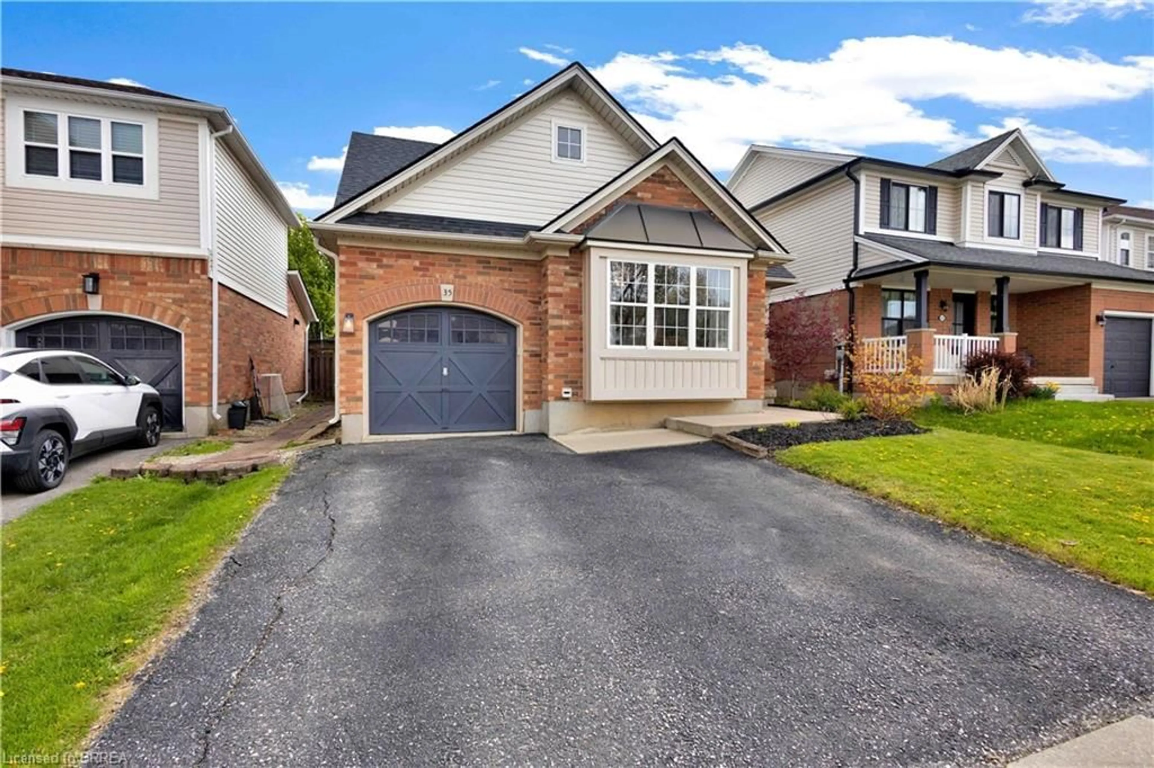 Home with brick exterior material, street for 35 Gaydon Way, Brantford Ontario N3T 6P7