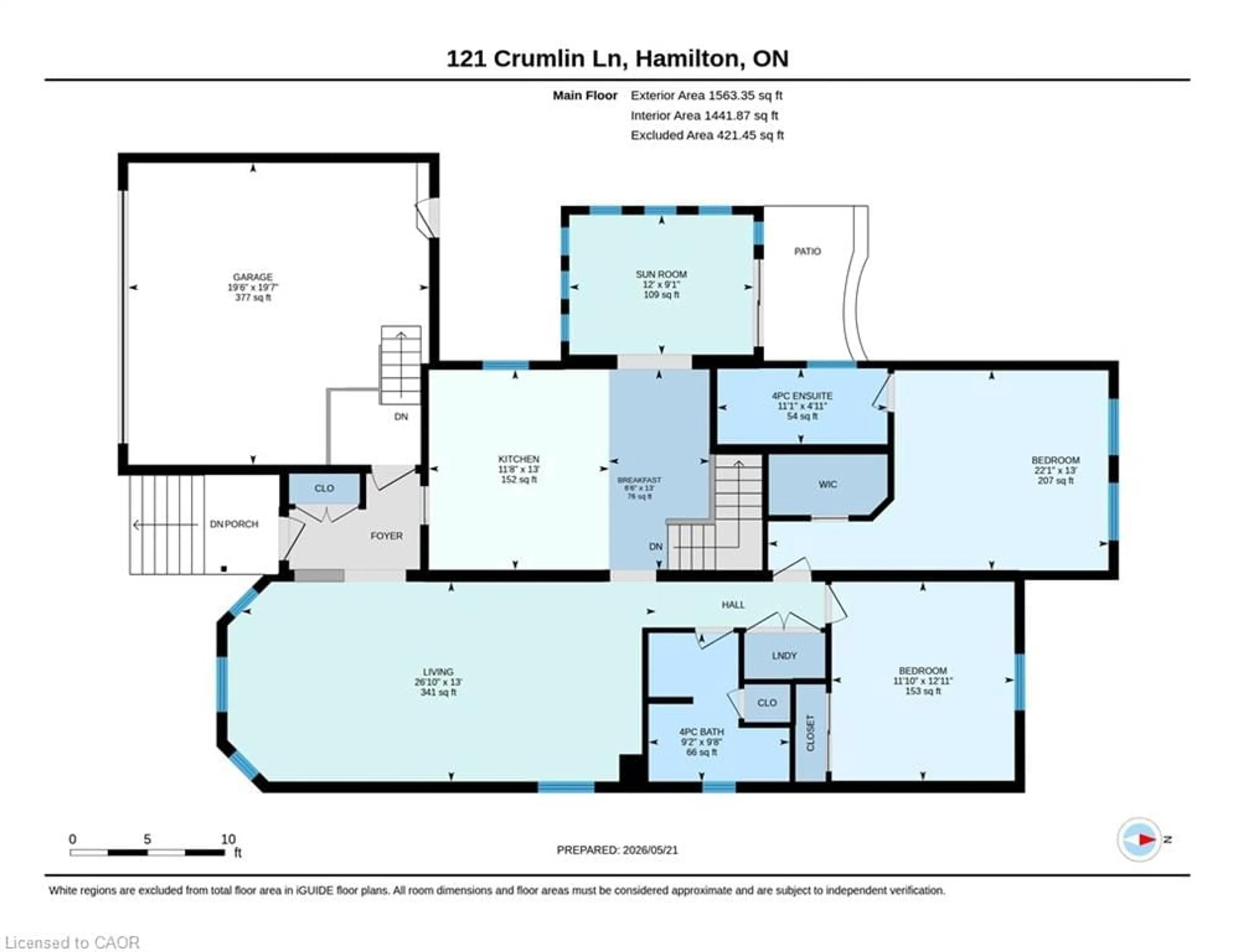 Floor plan for 121 Crumlin Lane, Freelton Ontario L8B 1A5