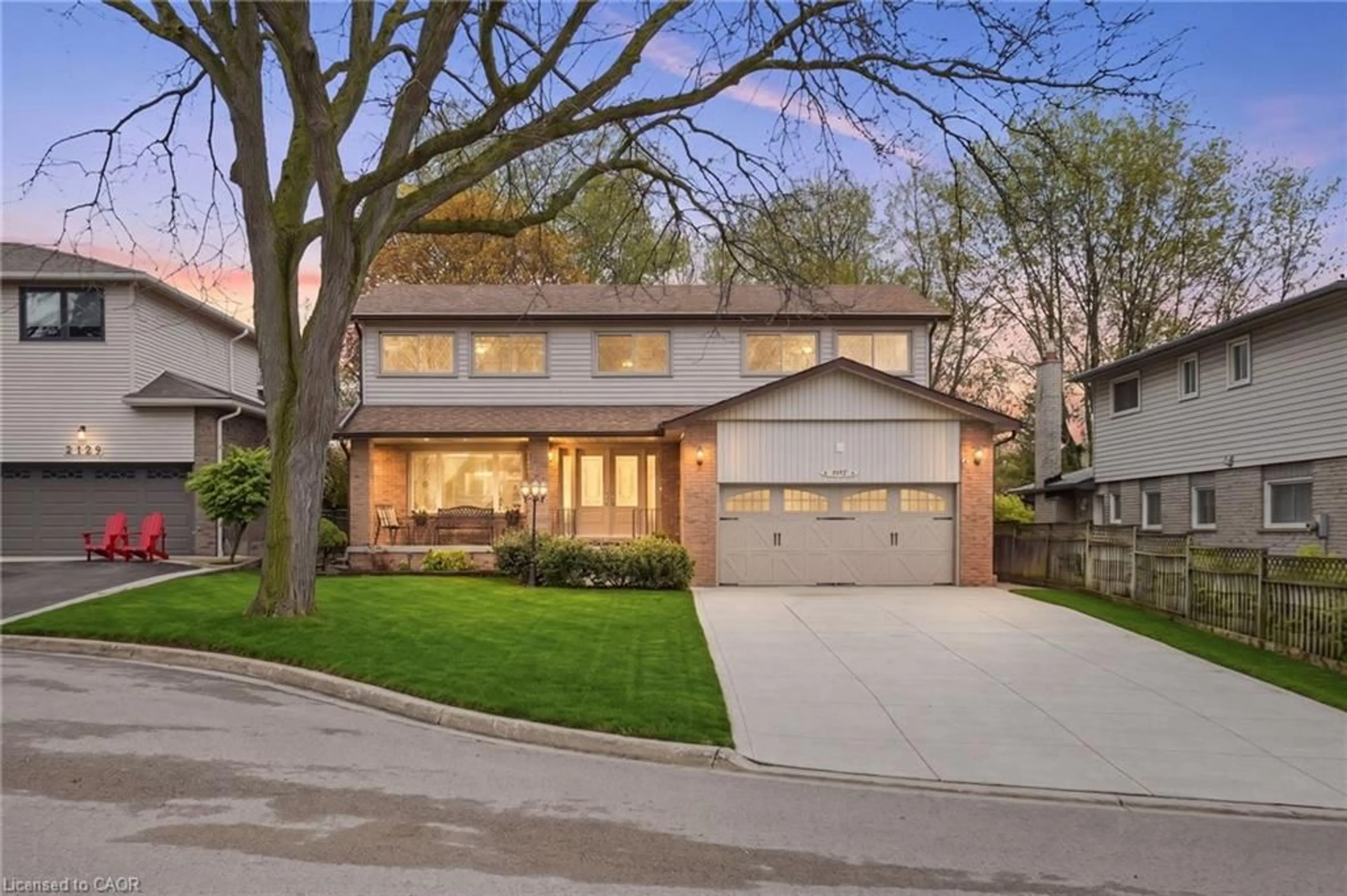 Home with brick exterior material, street for 2127 Larabee Crt, Burlington Ontario L7P 3S3