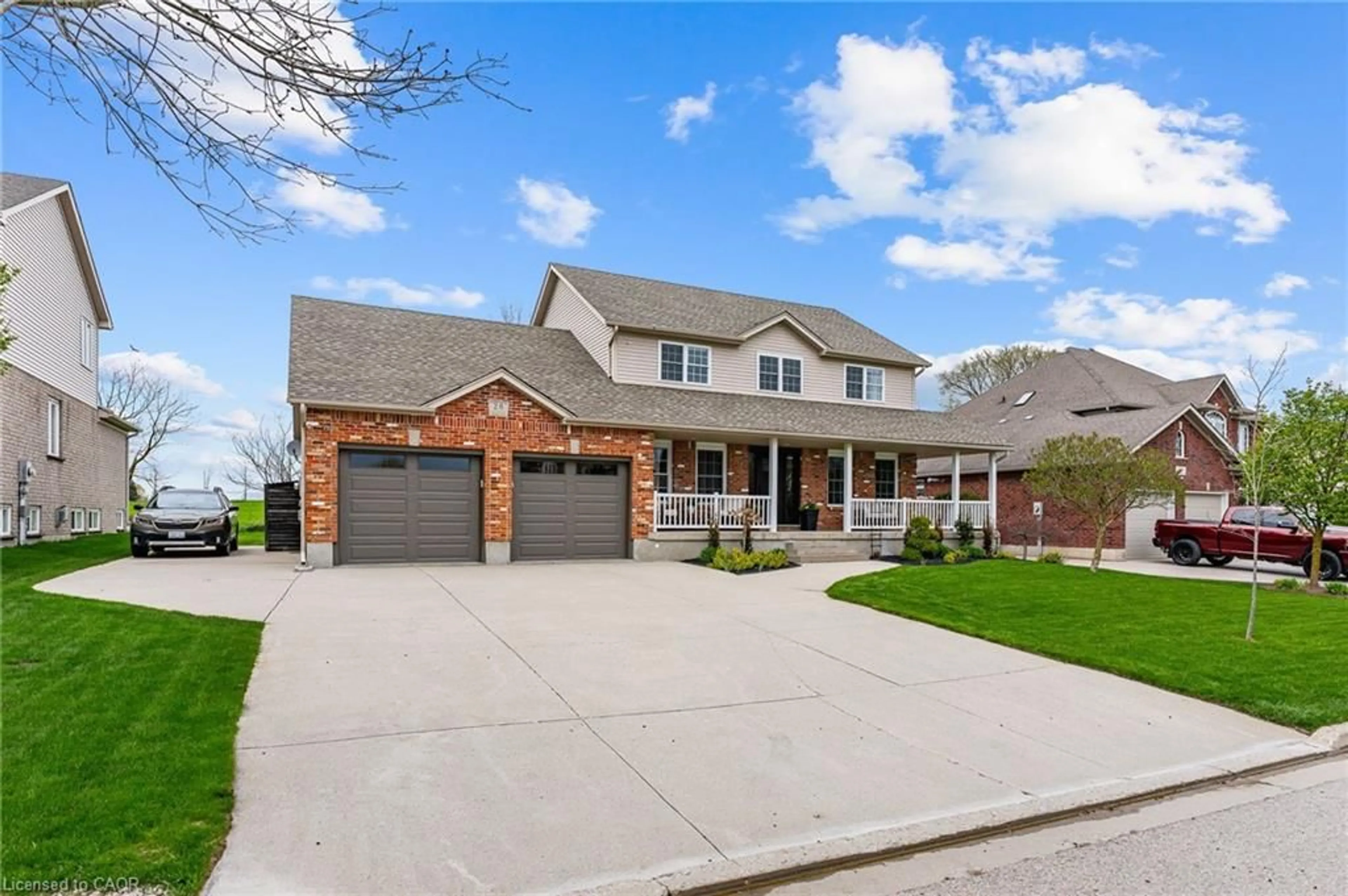 Home with brick exterior material, street for 28 Rhine Meadow Rd, Heidelberg Ontario N0B 1Y0