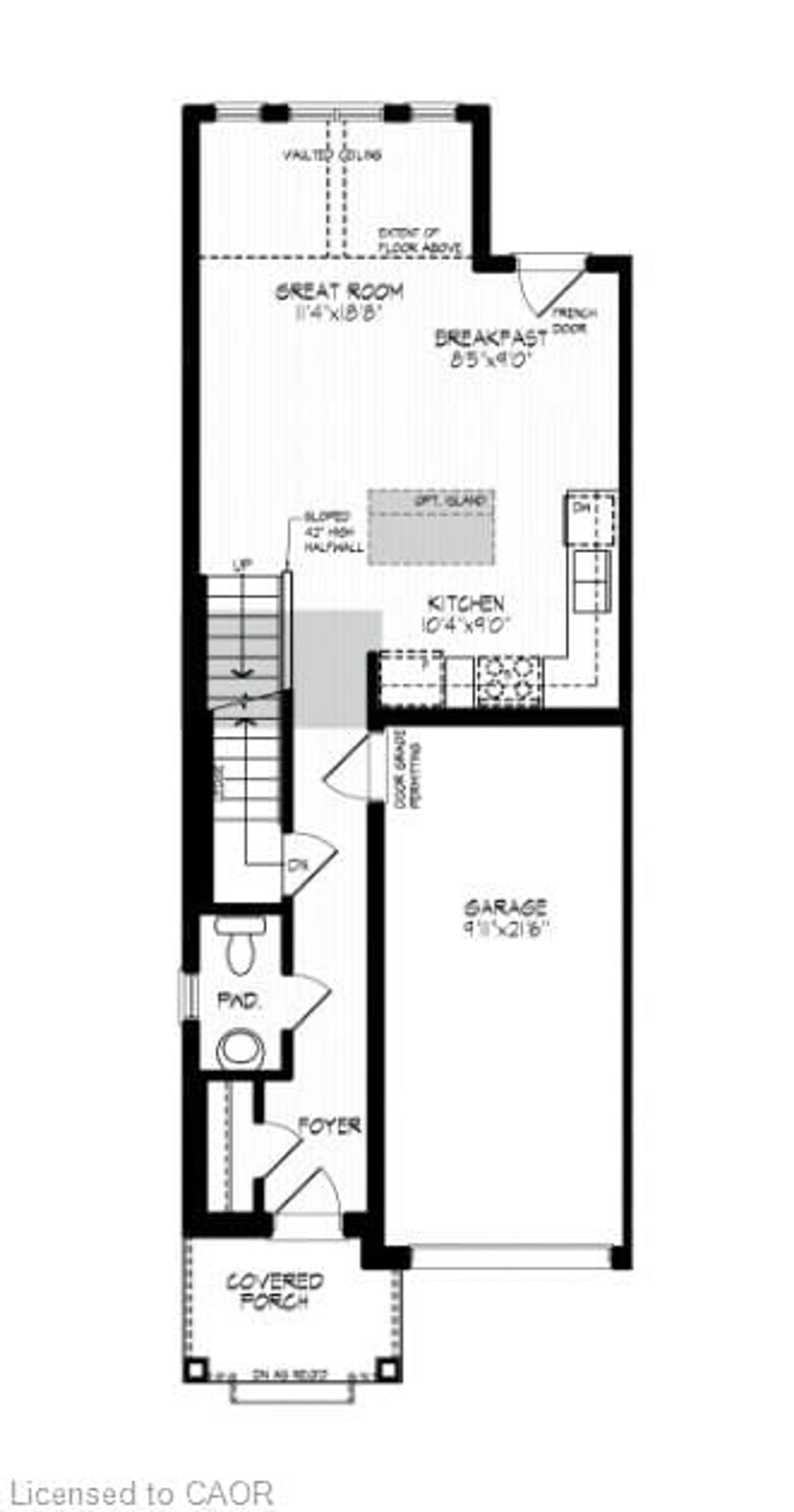 Floor plan for LOT I52 Blair Valley St, Kitchener Ontario N2P 0K7