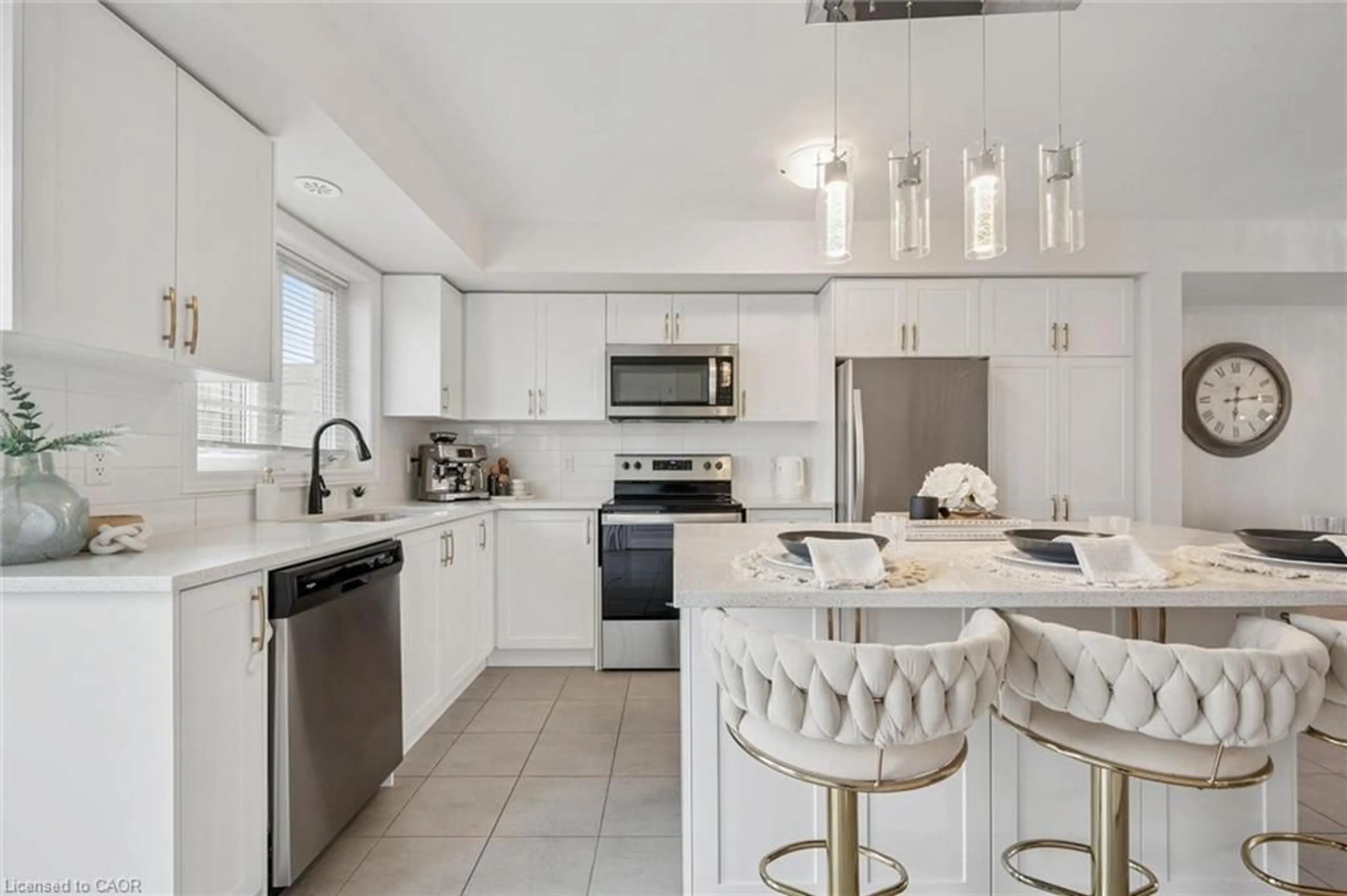 Open concept kitchen, ceramic/tile floor for 271 Law Dr, Guelph Ontario N1E 0P7