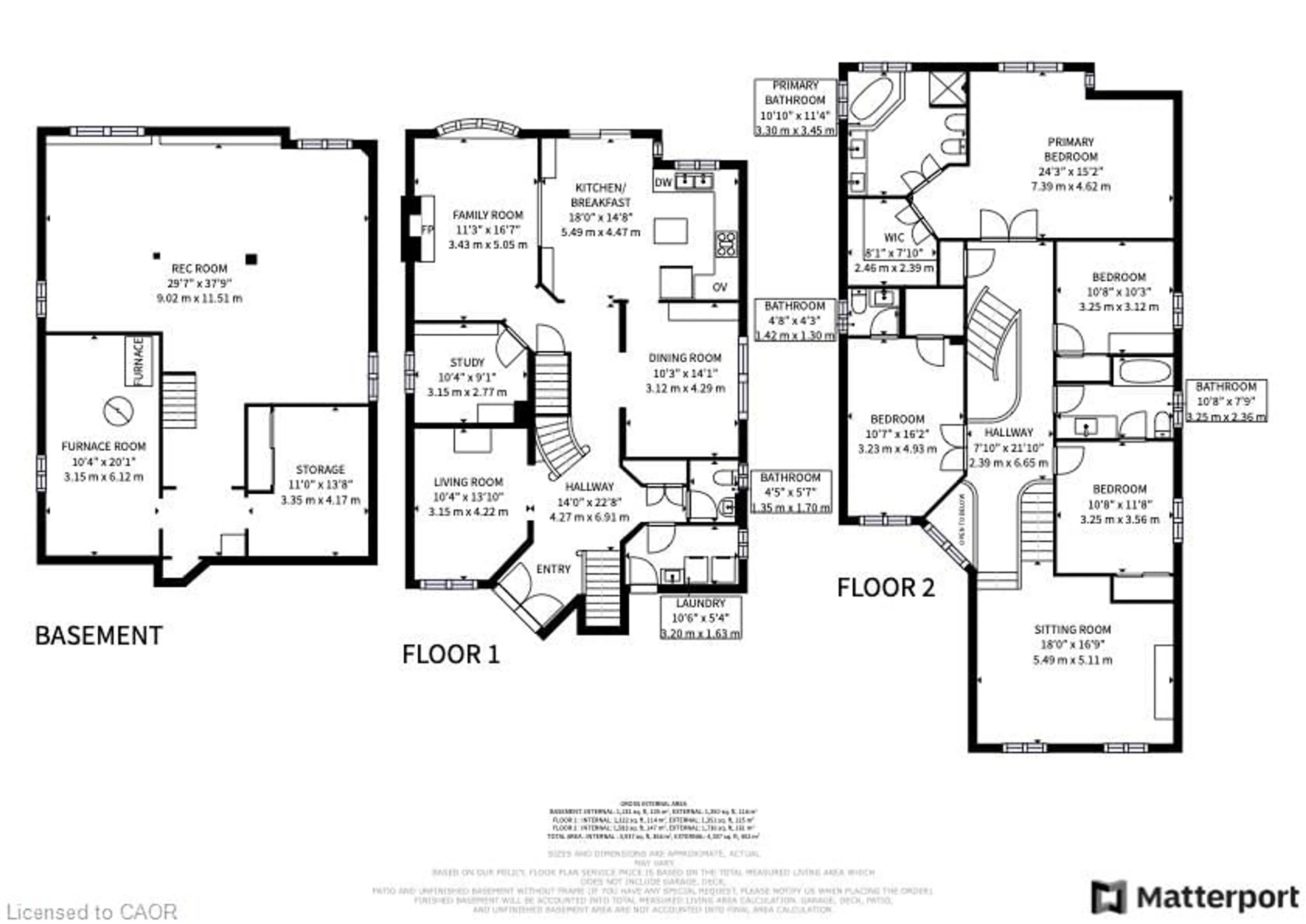 Floor plan for 7 Luba Ave, Richmond Hill Ontario L4S 1G4