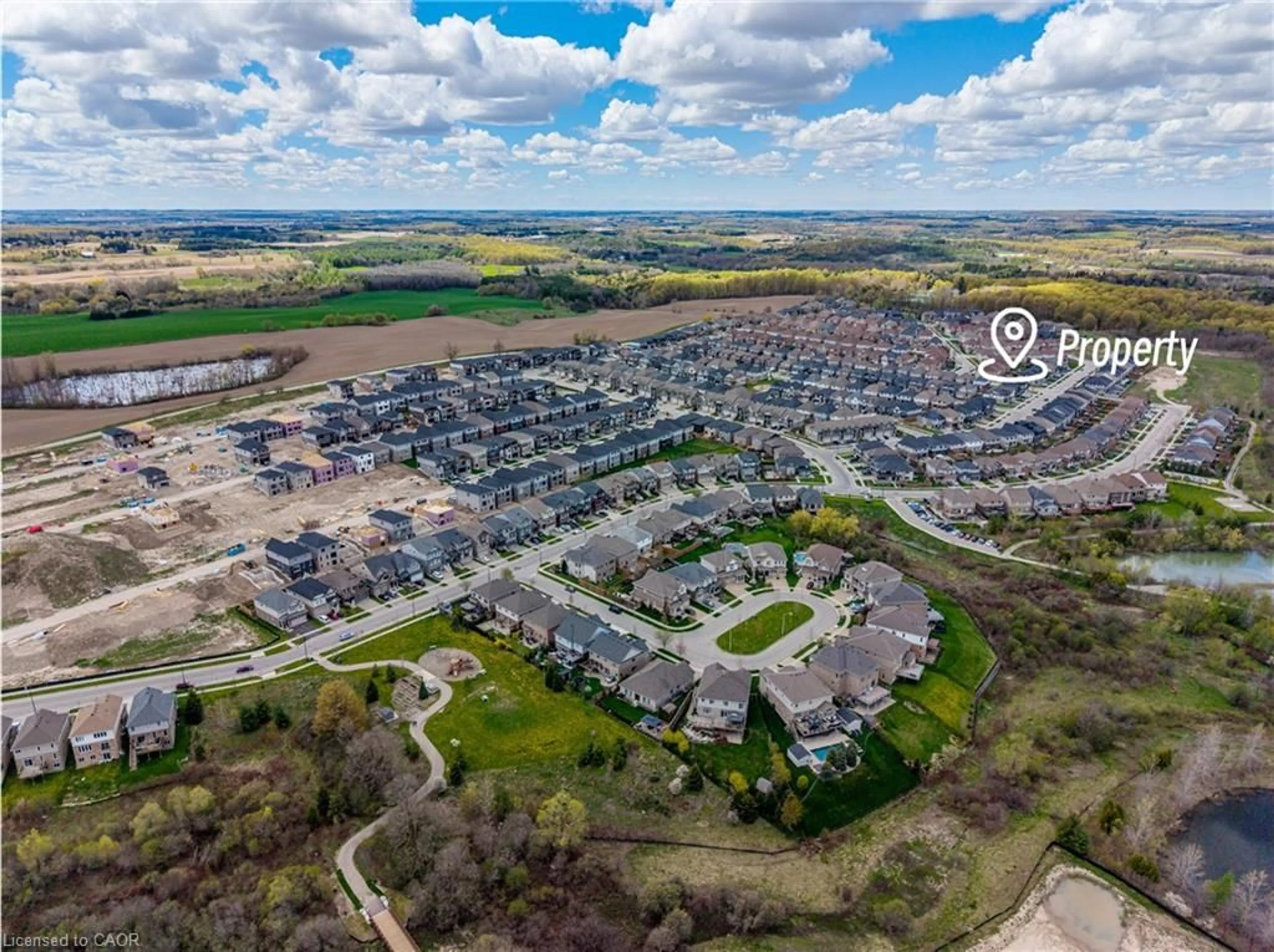 A pic from outside/outdoor area/front of a property/back of a property/a pic from drone, street for 745 Wood Lily St, Waterloo Ontario N2V 0C3