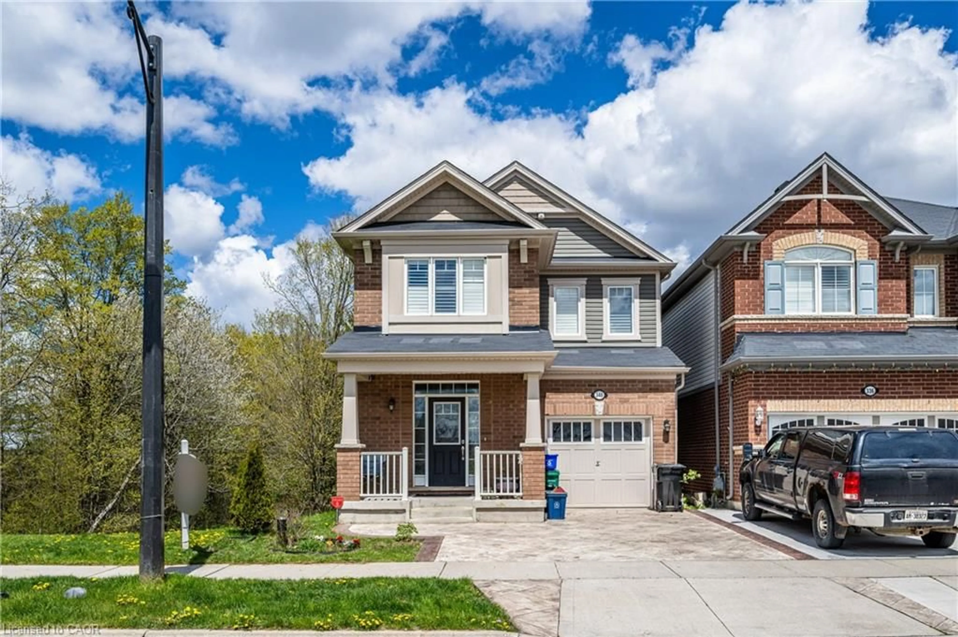 Home with brick exterior material, street for 340 Shady Glen Cres, Kitchener Ontario N2R 0J8