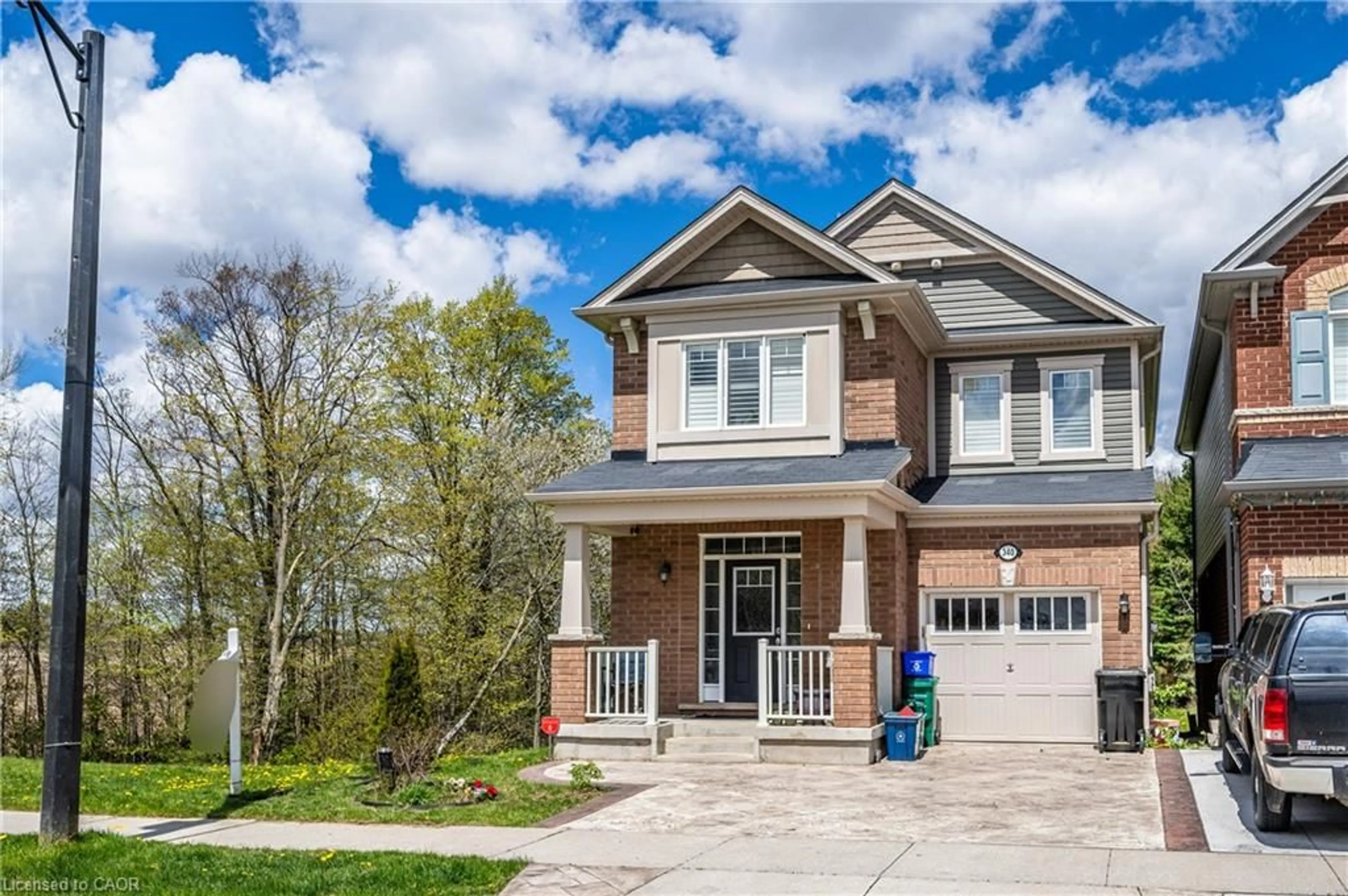 Home with brick exterior material, street for 340 Shady Glen Cres, Kitchener Ontario N2R 0J8