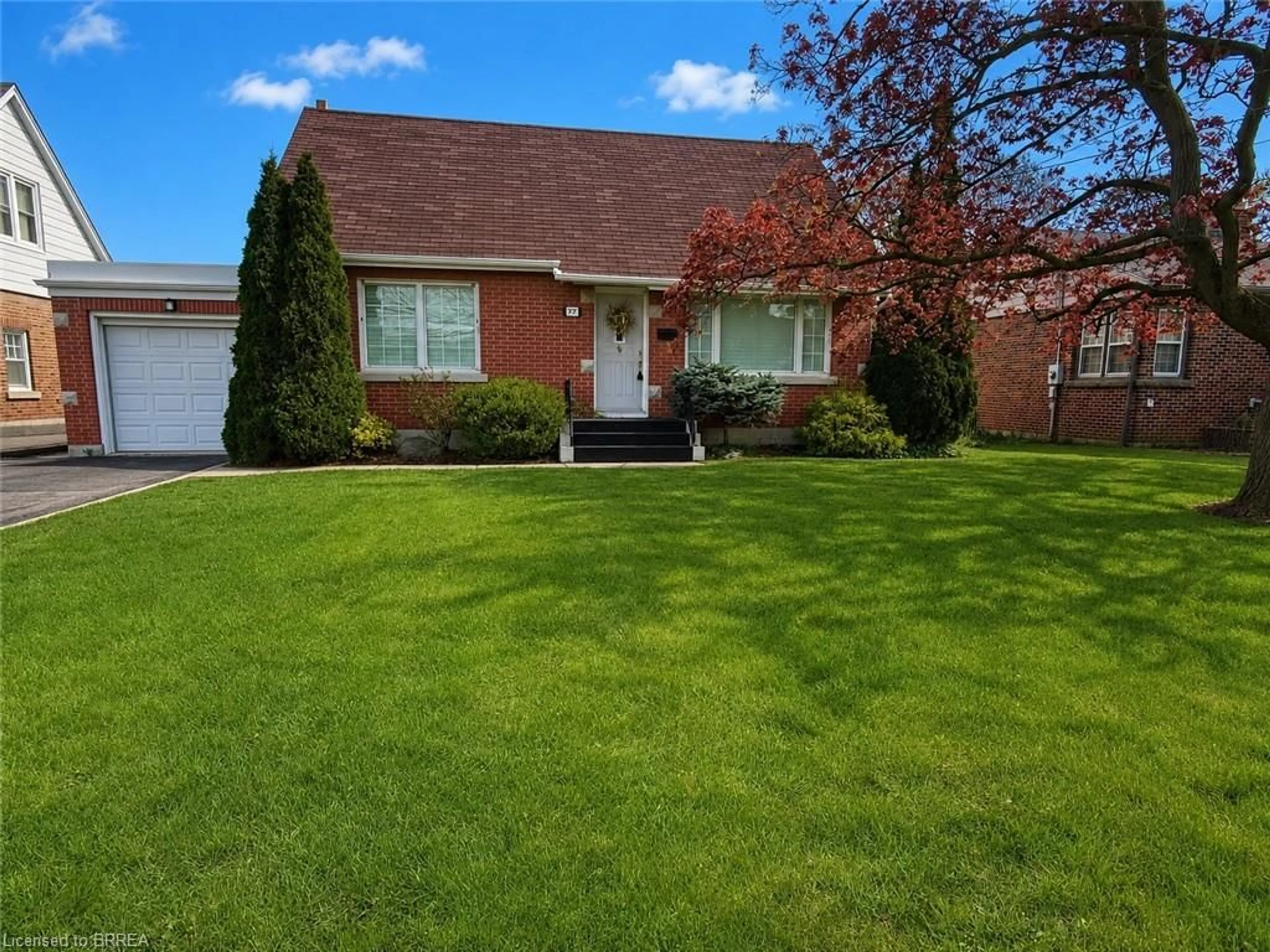 Home with vinyl exterior material, street for 177 St George St, Brantford Ontario N3R 1W1
